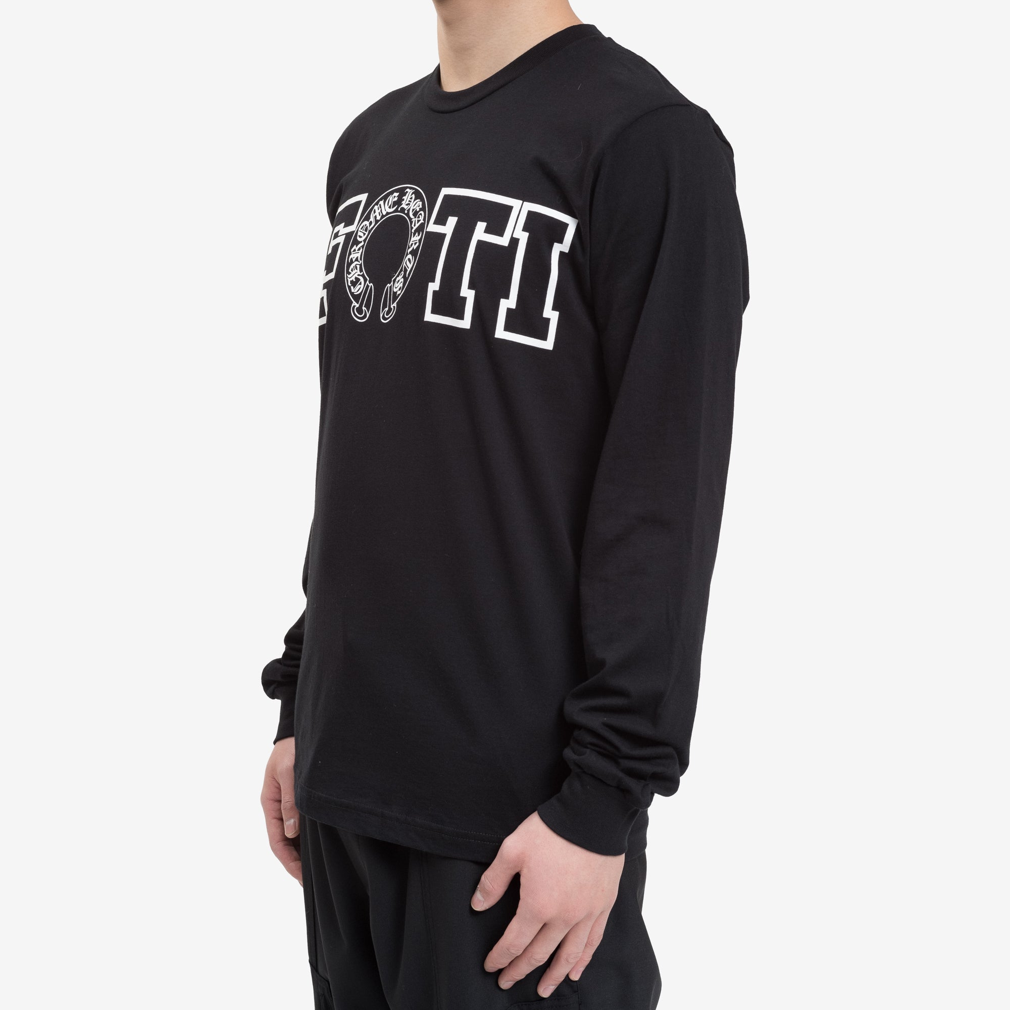 Chrome Hearts FOTI Logos Long Sleeve T-Shirt Black - 3