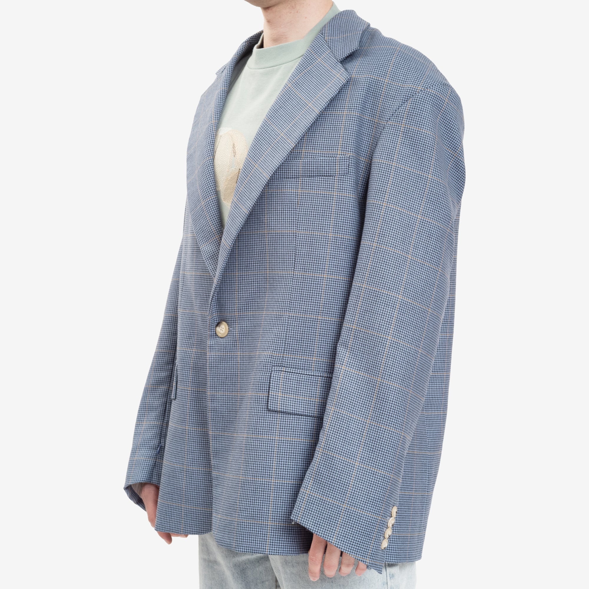 COOL T.M Oversized Zipped Blazer Blue - 3