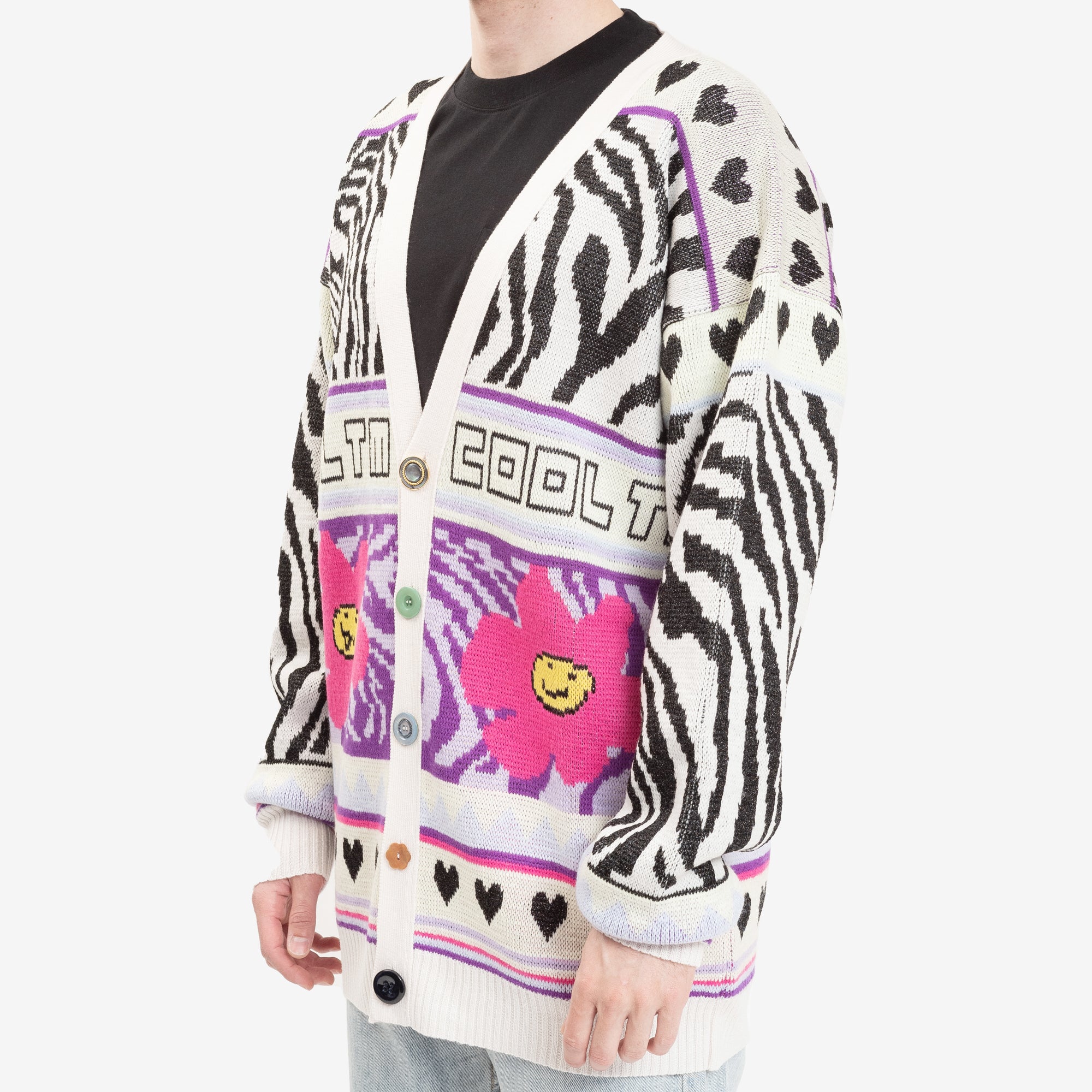 COOL T.M Jacquard Cardigan Multi - 3