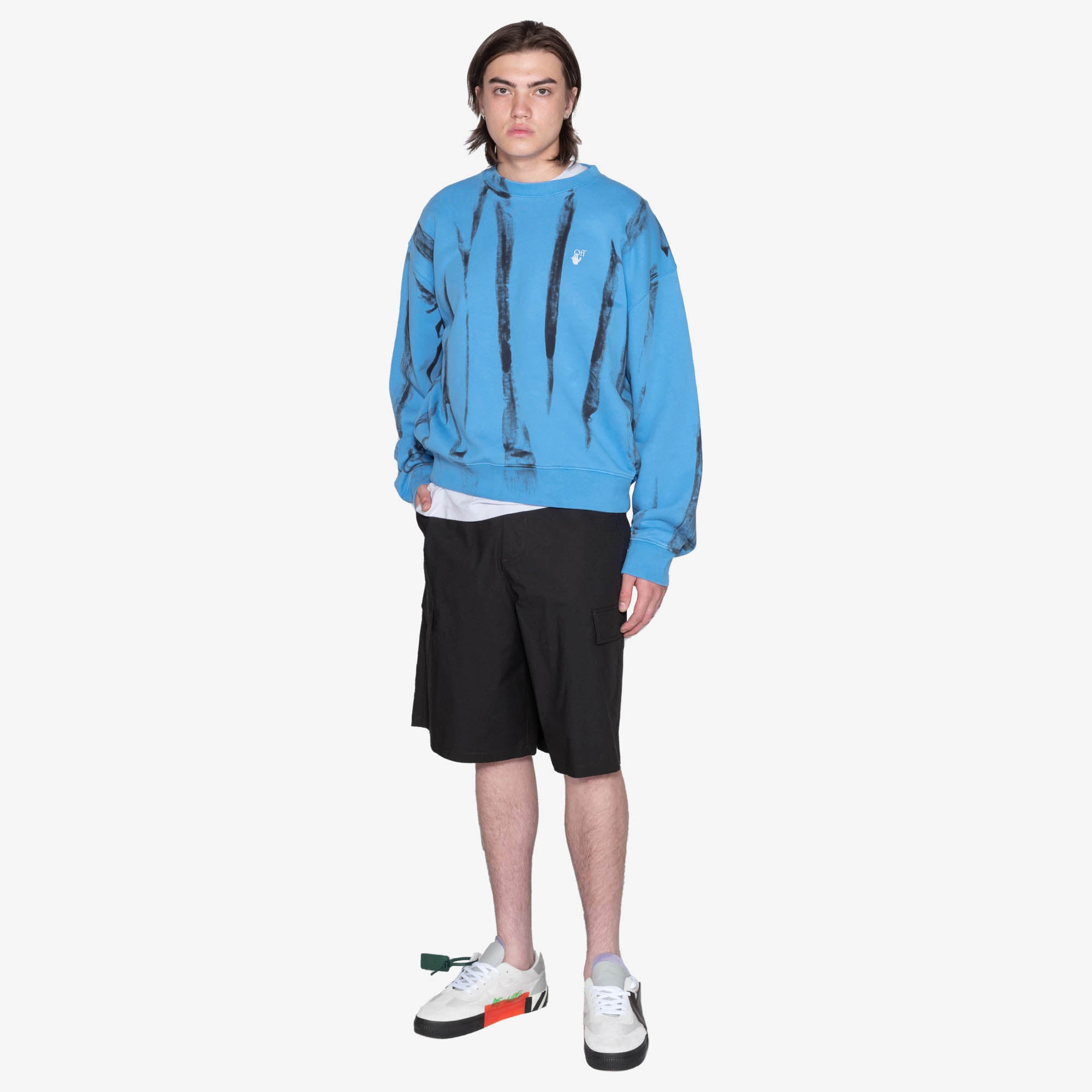 Off - White Buckle Cargo Shorts BLACK - 2
