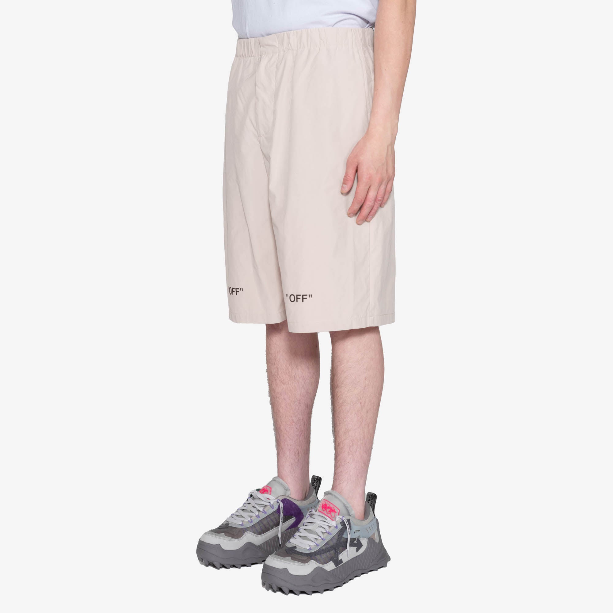 Off - White Off Quote Out Of Water Shorts DARK SAND - 3