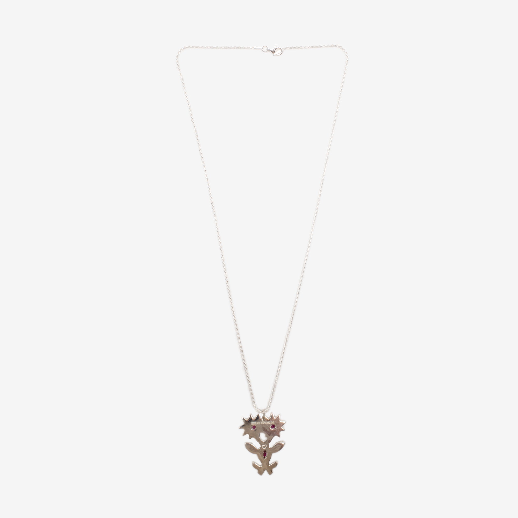 Bleue Burnham Flower in Love Pendant Silver - 3