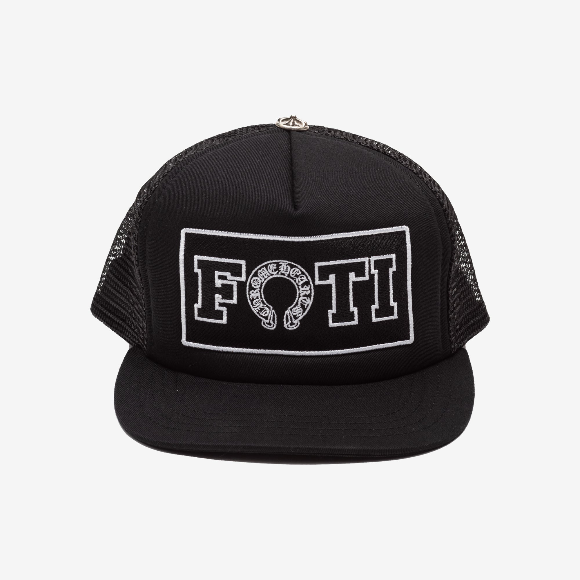 Chrome Hearts FOTI CH Patch Black/Black Trucker Cap Black - 1