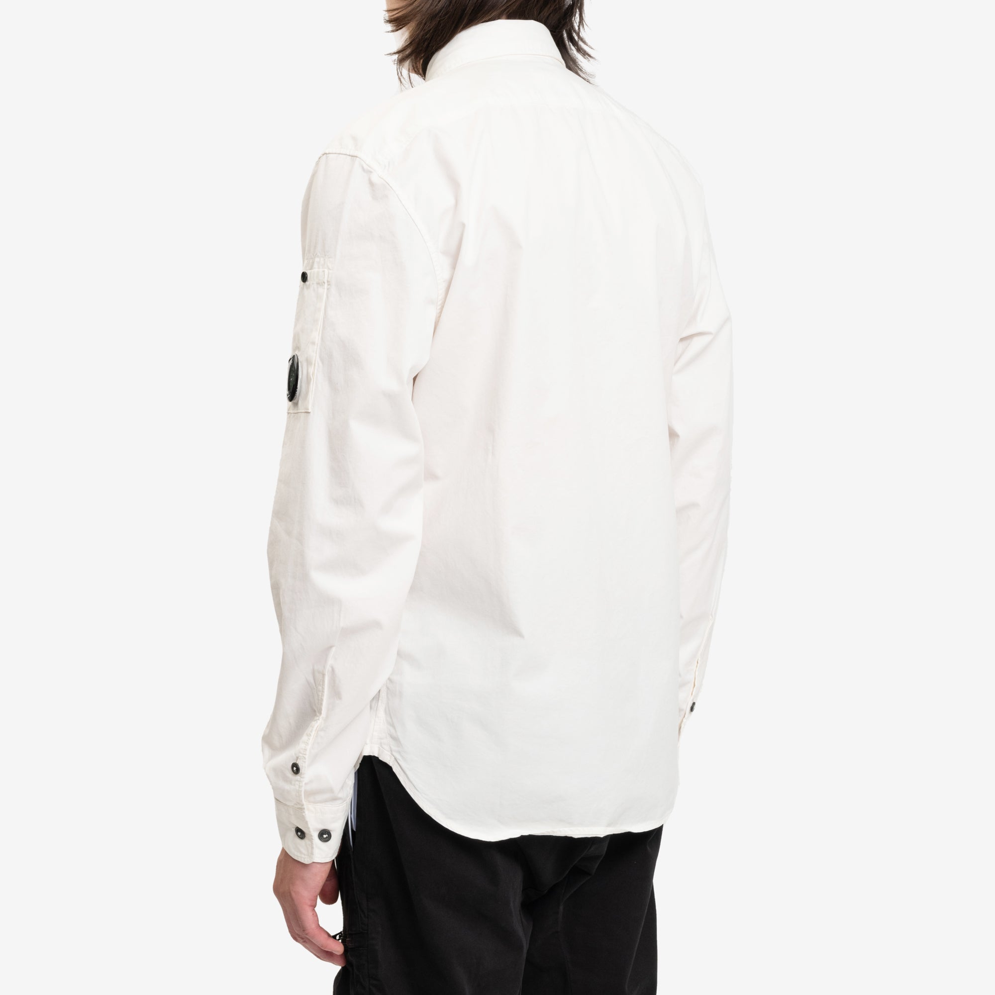 C.P. Company Gabardine LS Shirt Gauze White - 4