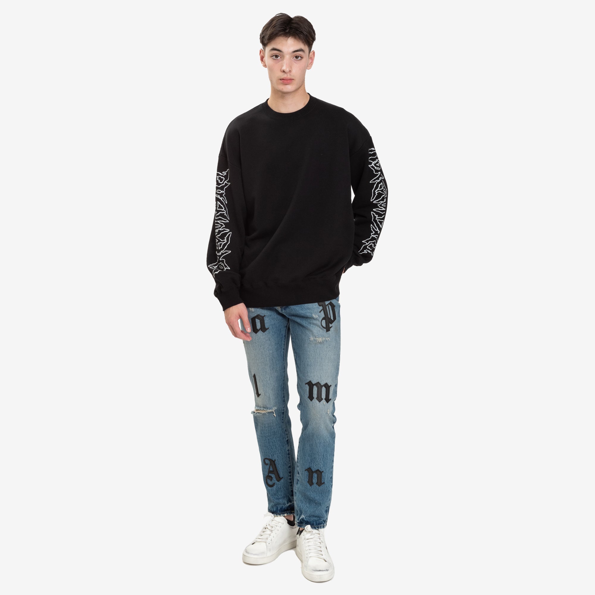 Phenomenon Metal Logo Sweatshirt Black - 2