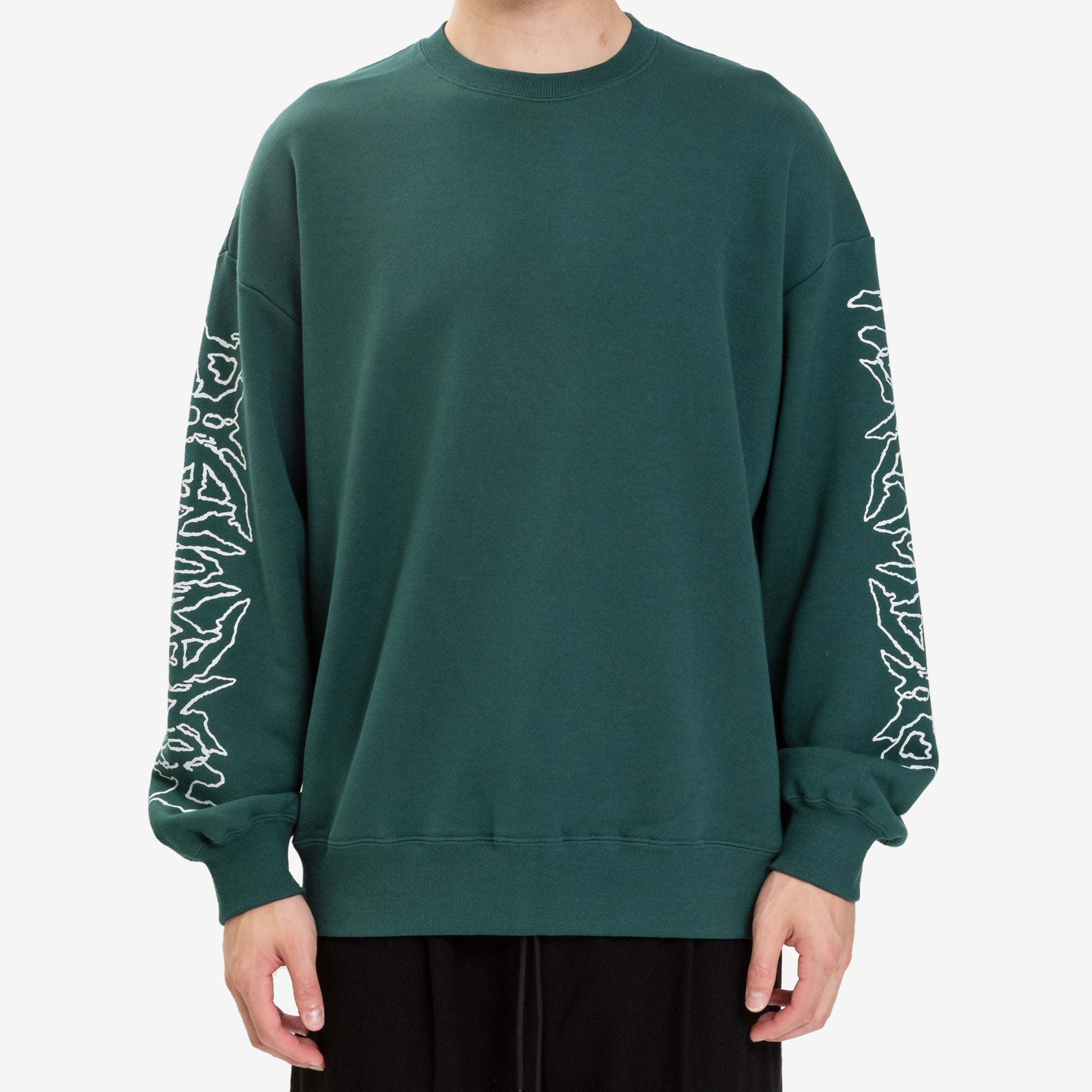 Phenomenon Metal Logo Sweatshirt Dark Green - 1