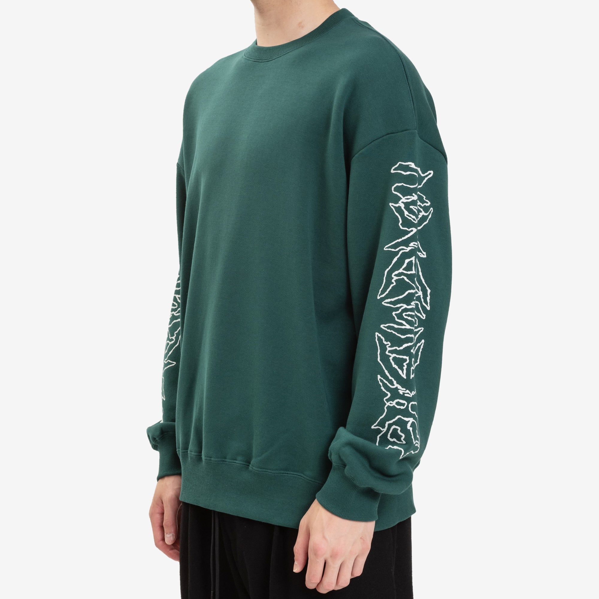 Phenomenon Metal Logo Sweatshirt Dark Green - 3