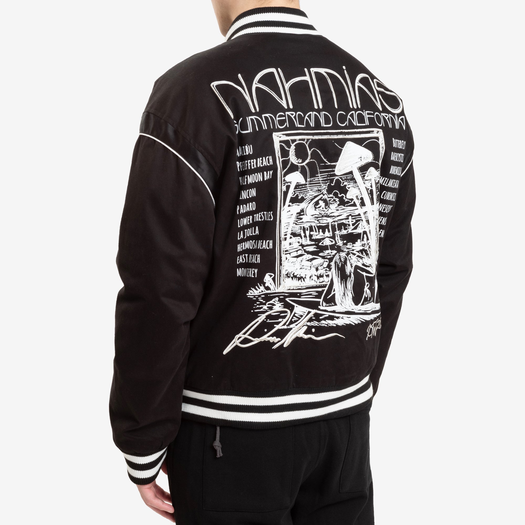 Nahmias California Varsity Jacket Black - 4