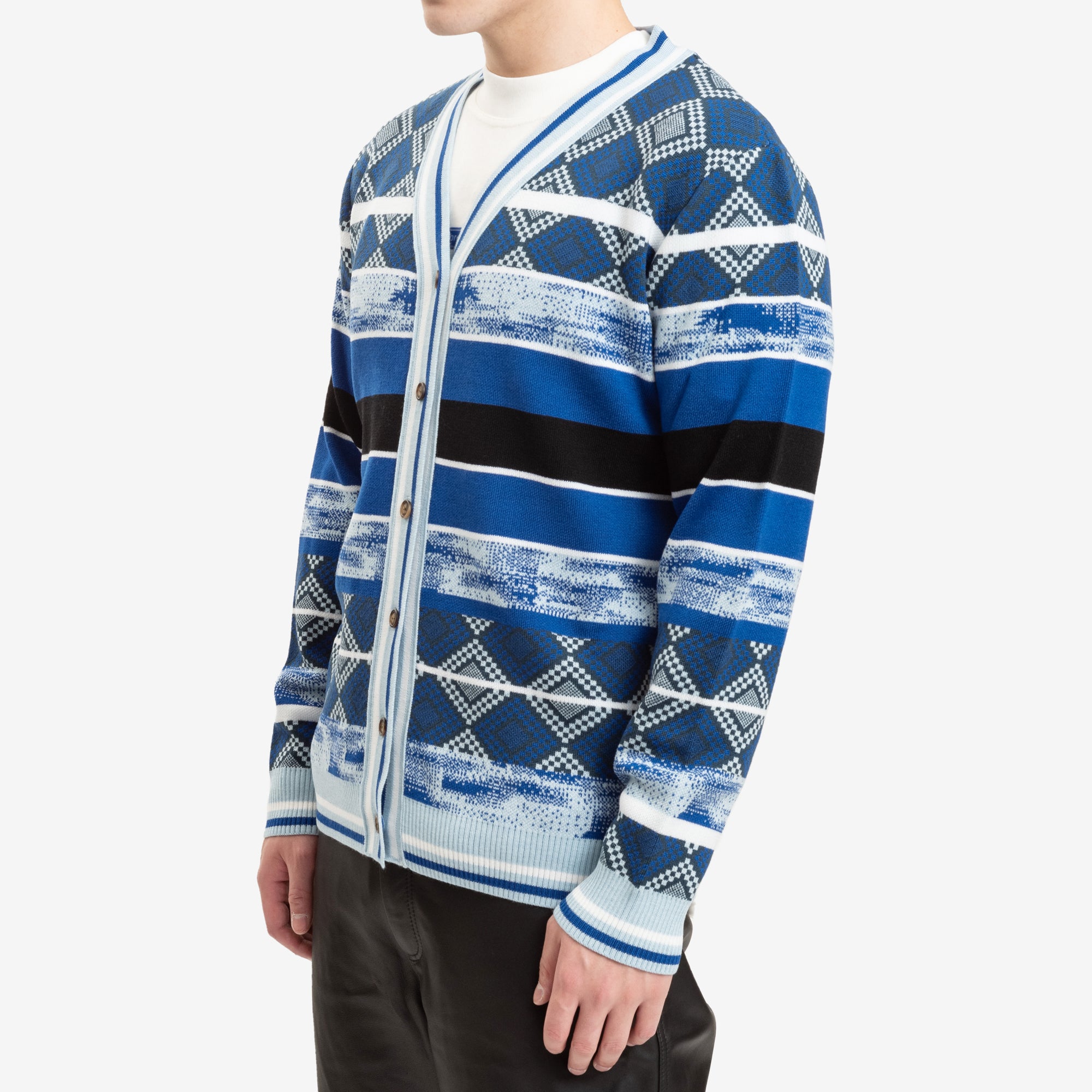 Ahluwalia Mata Knit Cardigan Blue - 3