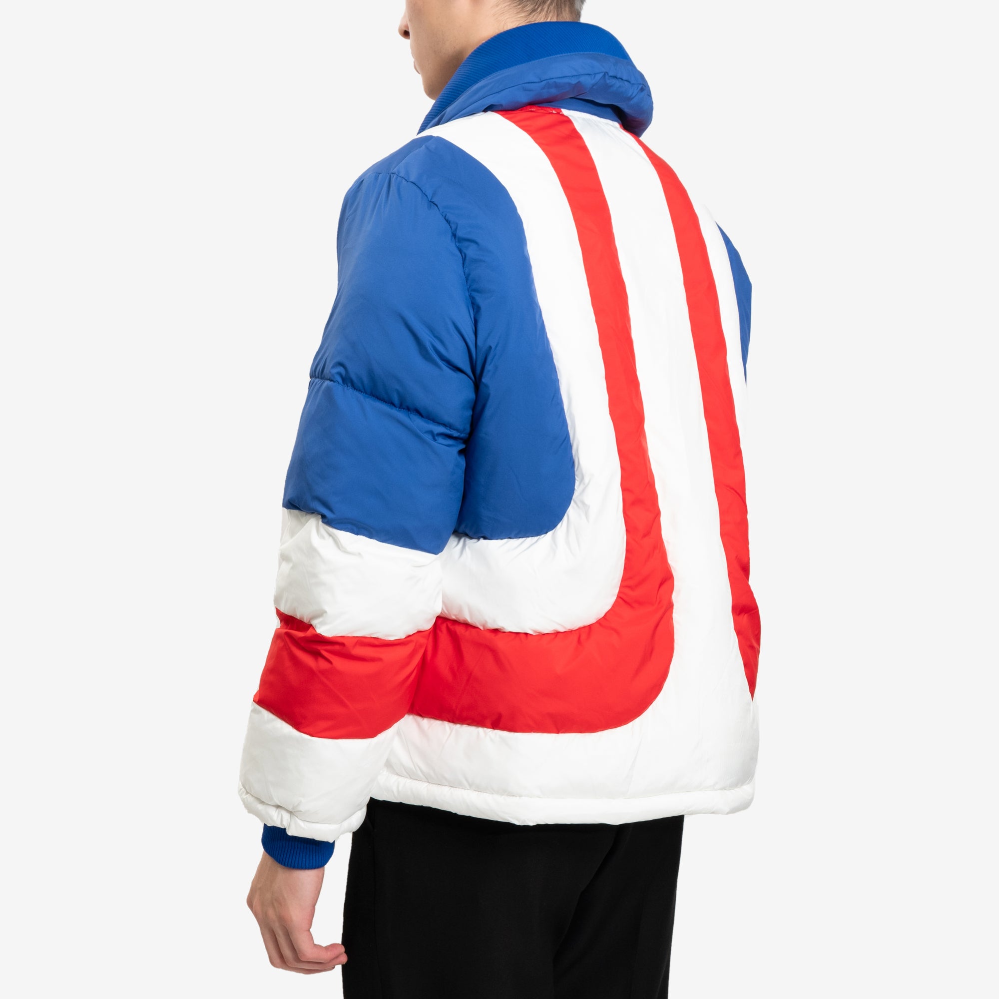 Casablanca Curve Panel Puffer Jacket White - 4