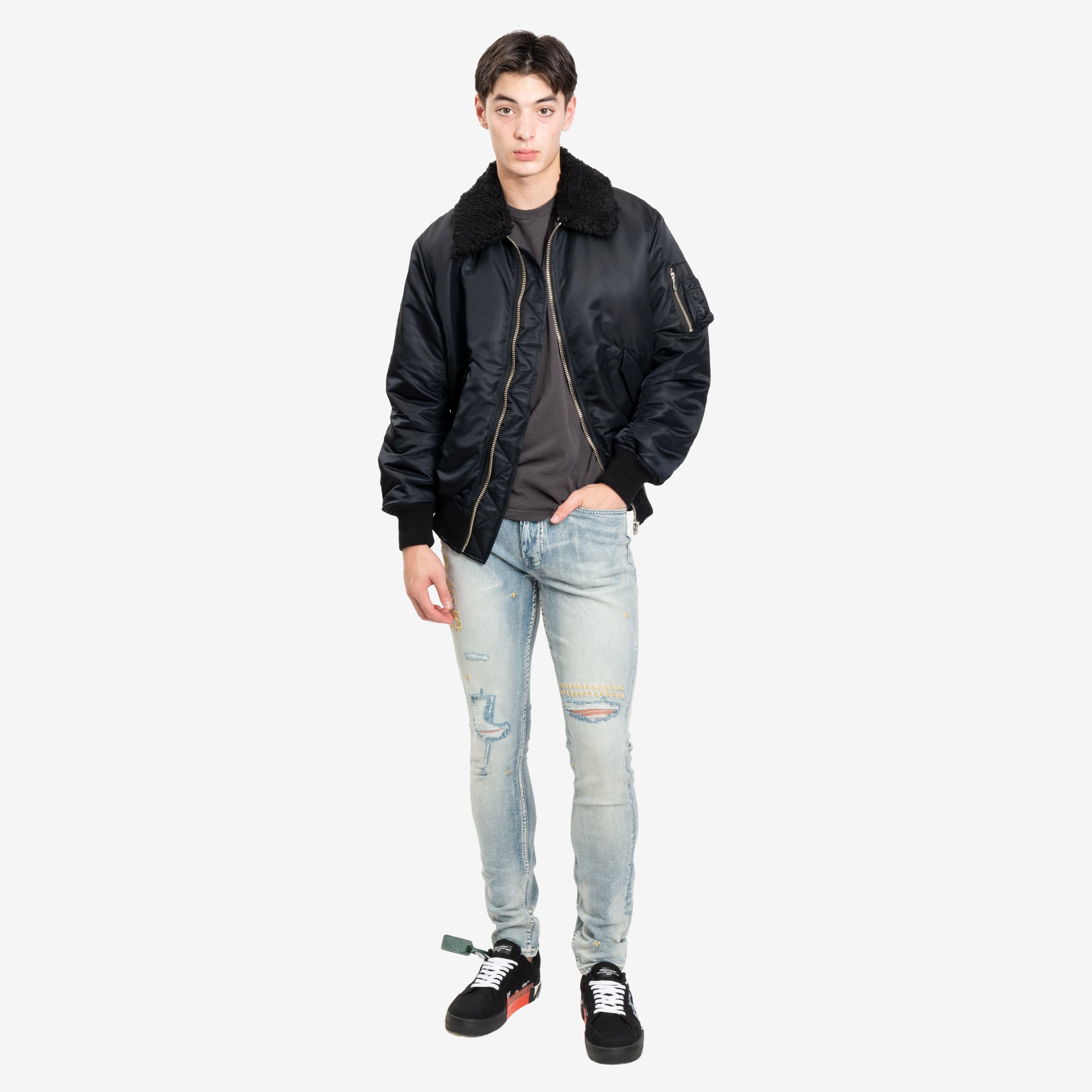Phenomenon Cross Flight Jacket Black - 2