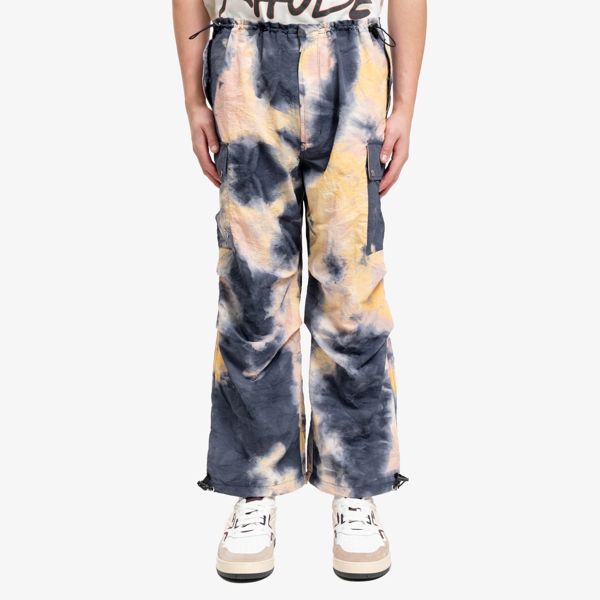 Children of the Discordance Hand Dyed Nylon Trousers Yellow - 1