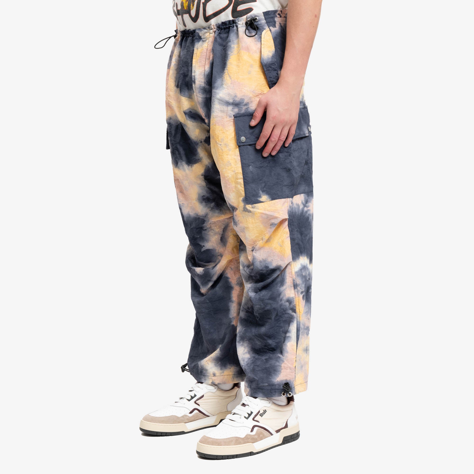 Children of the Discordance Hand Dyed Nylon Trousers Yellow - 3