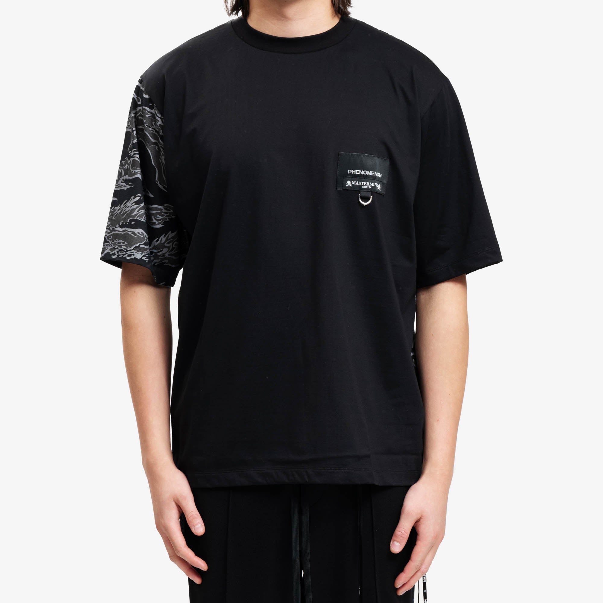 Phenomenon Mastermind Japan Tiger Camo Skull T-Shirt Black - 1