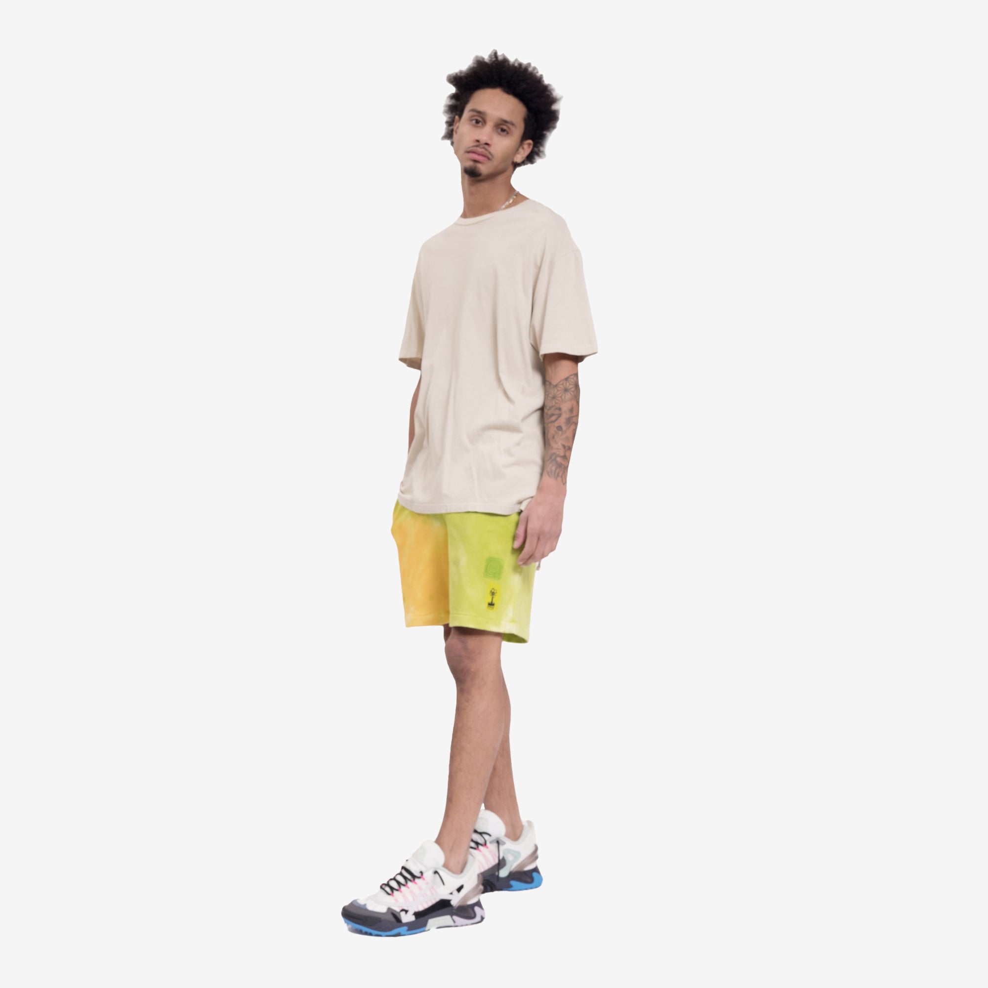 Alexander McQueen McQ Bee Happy Sweatshorts Leafy Shrub - 2