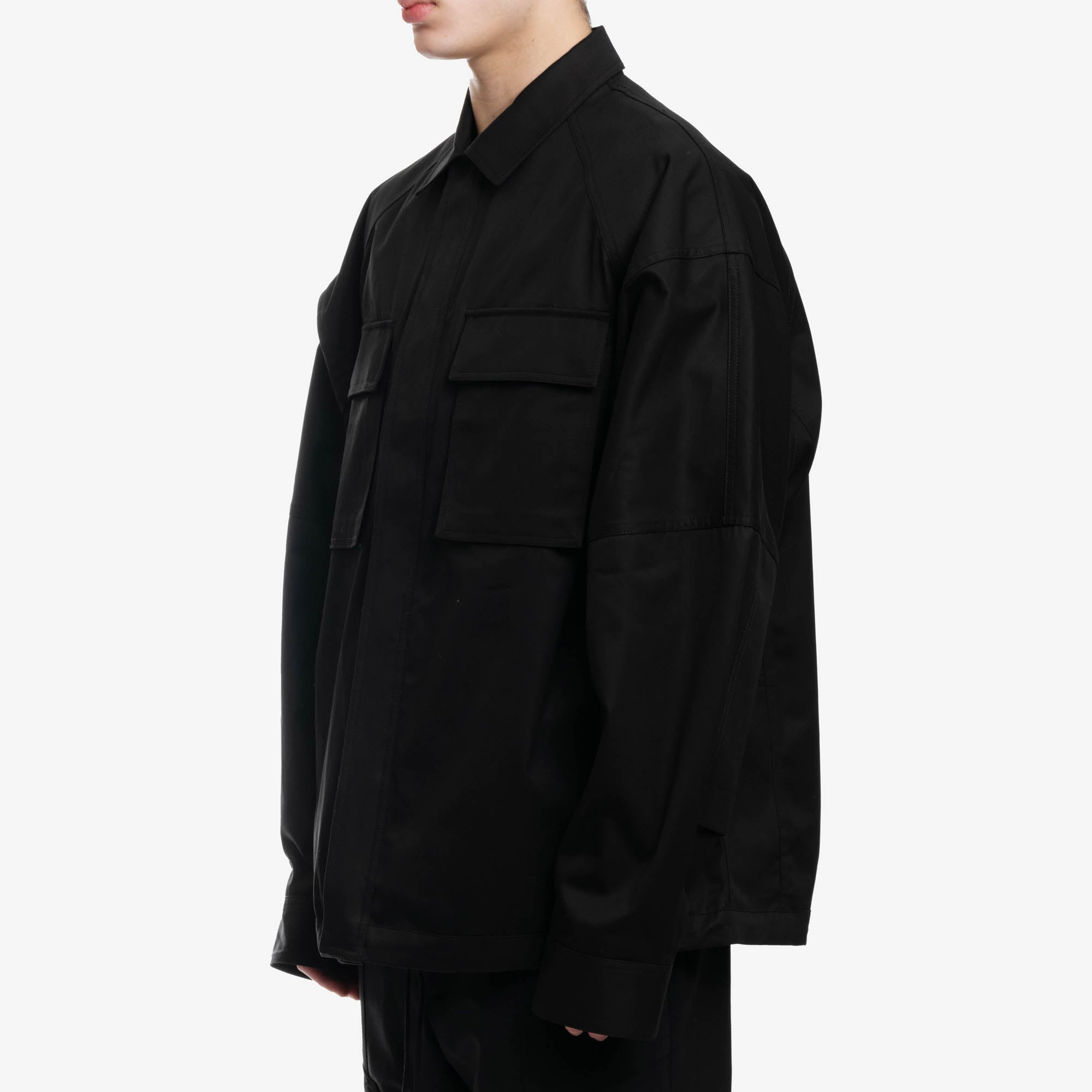 Juun.J Front Pocket Shirt Jacket Black - 3