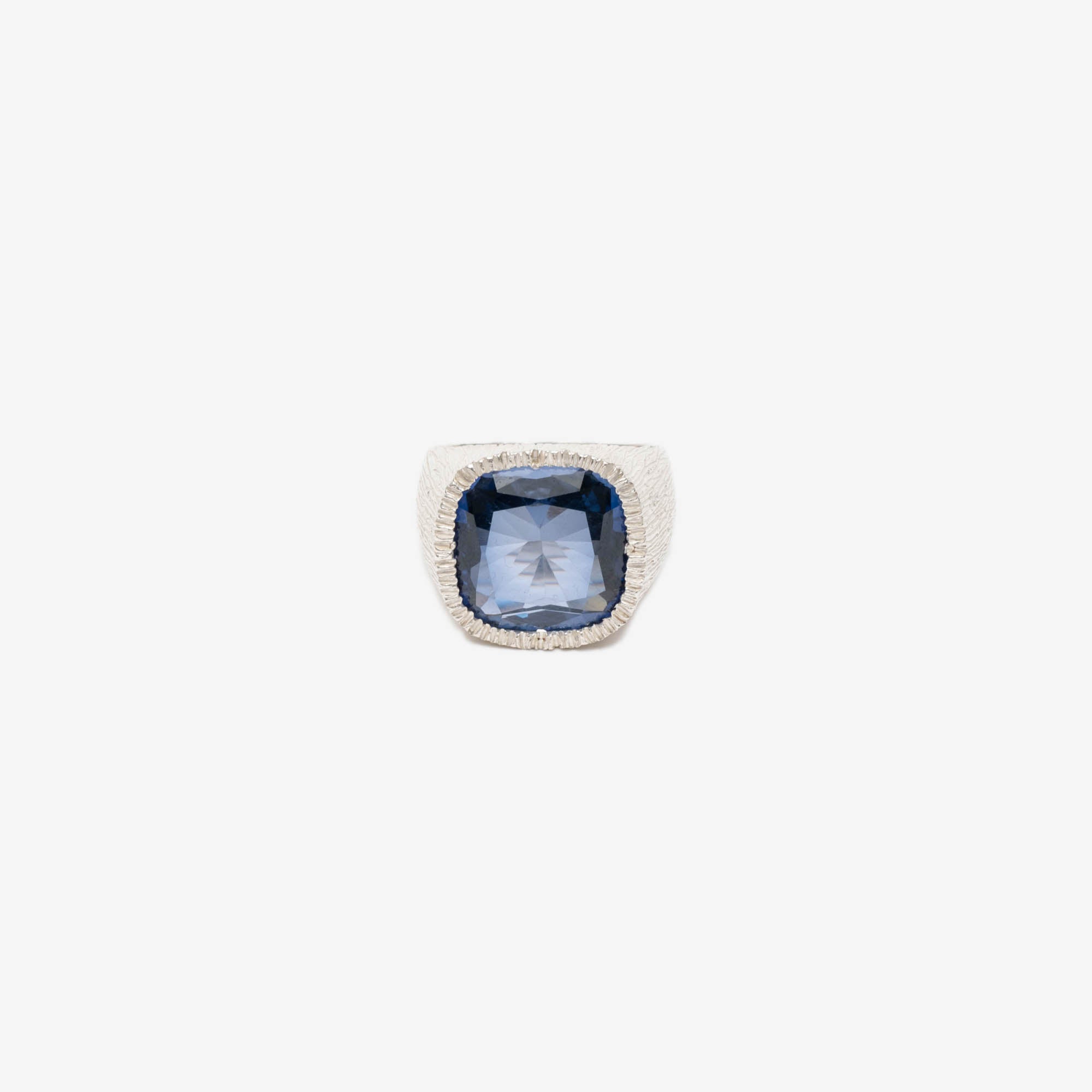 Bleue Burnham Grand Natures Smile Signet Ring Silver - 1