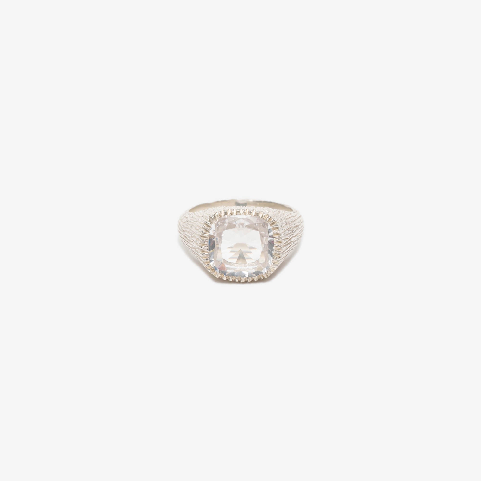 Bleue Burnham Natures Smile Signet Ring Silver - 1