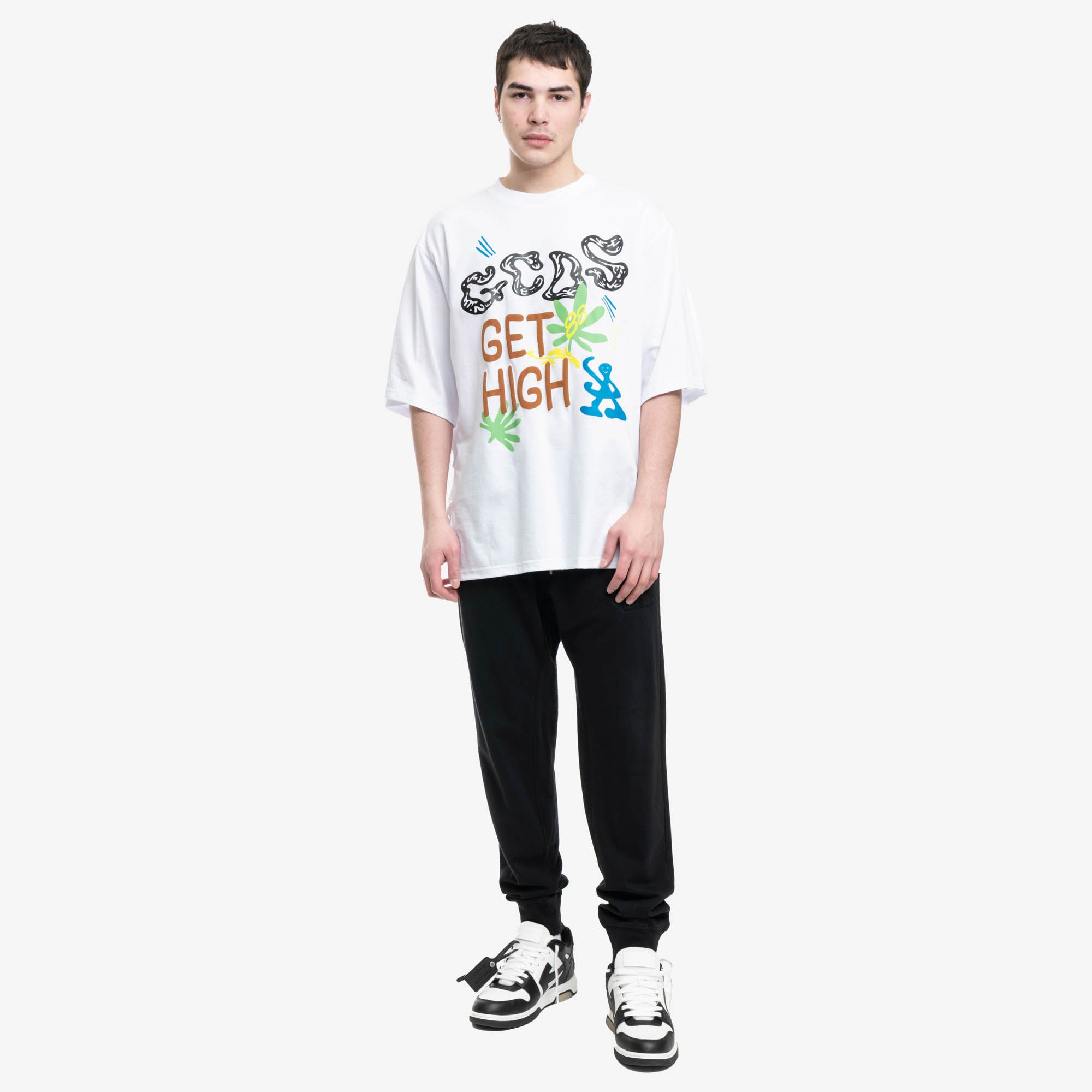GCDS Get High Oversize Tee White - 2