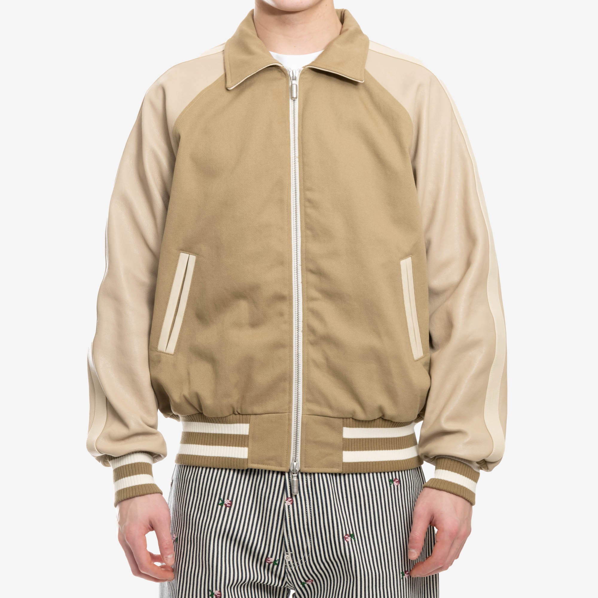 Rhude Twill Rhude Boys Bomber Beige - 1