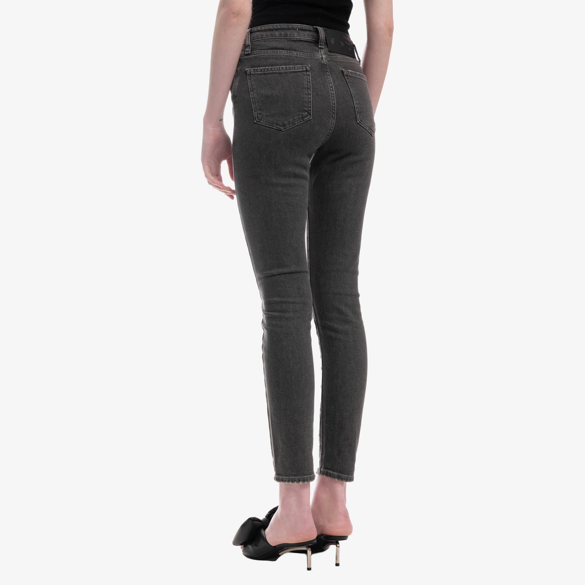 Off - White Corporate Skinny Jeans DARK GREY - 4