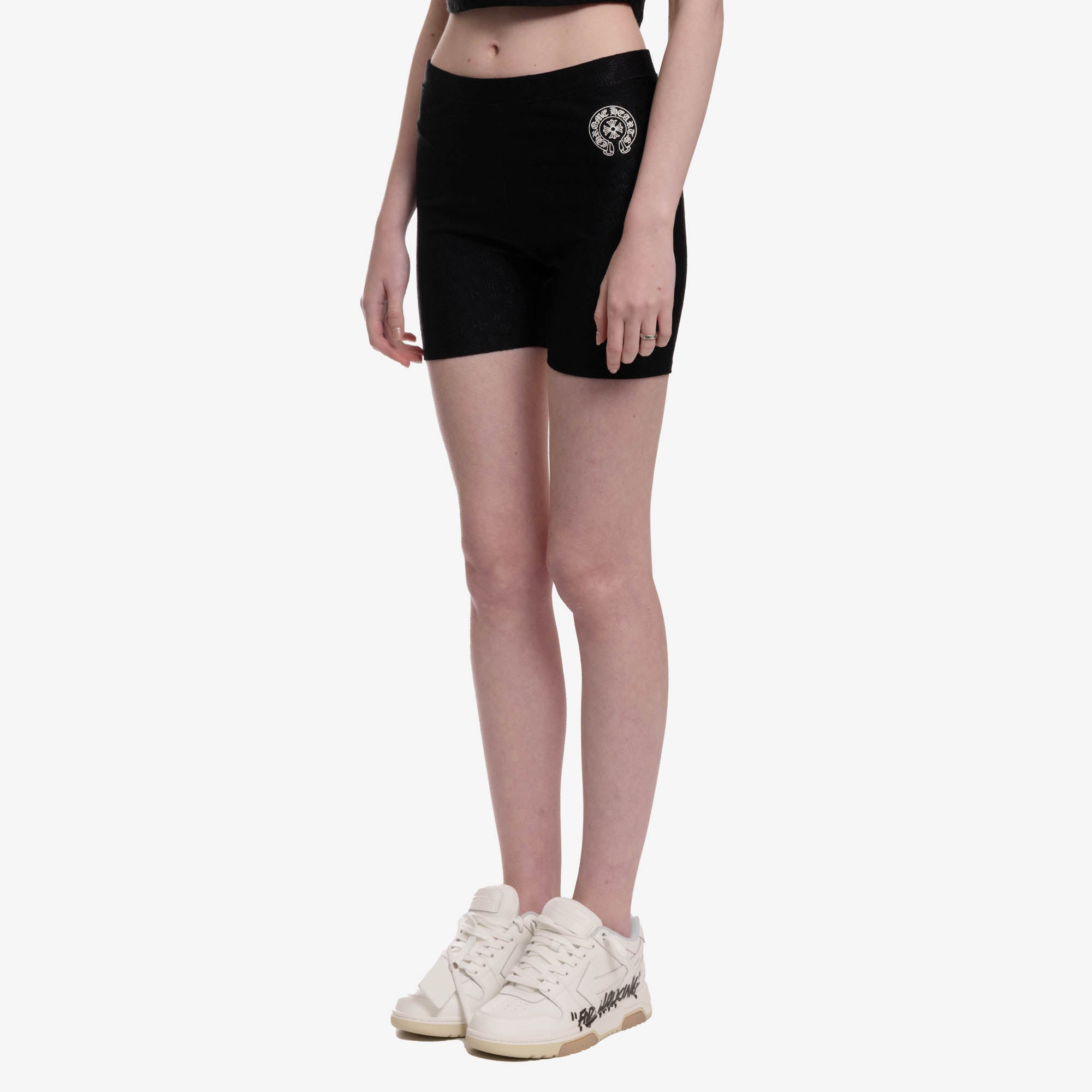 Chrome Hearts Womens Stage Five Shorts Black - 3