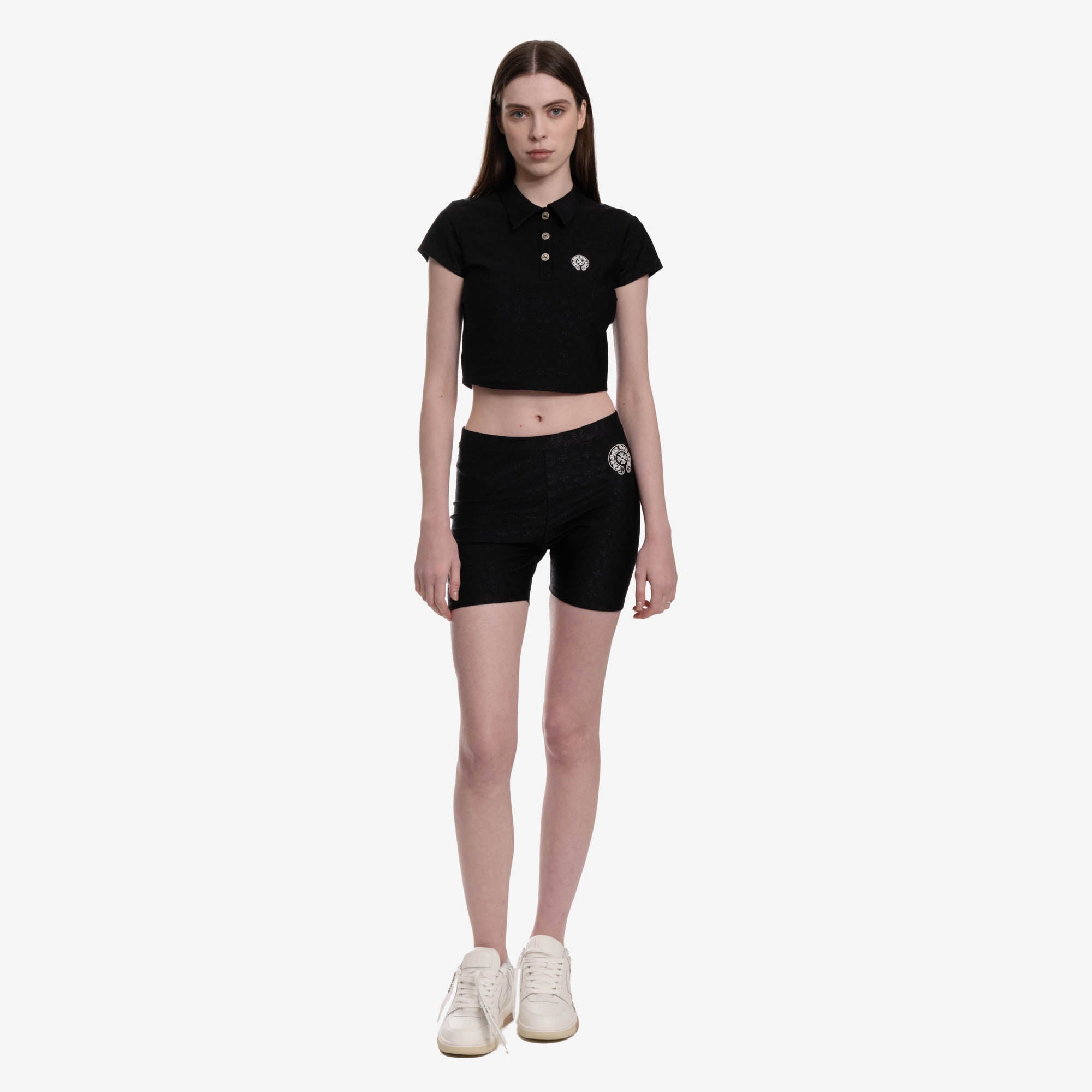 Chrome Hearts Womens Stage Five Shorts Black - 2