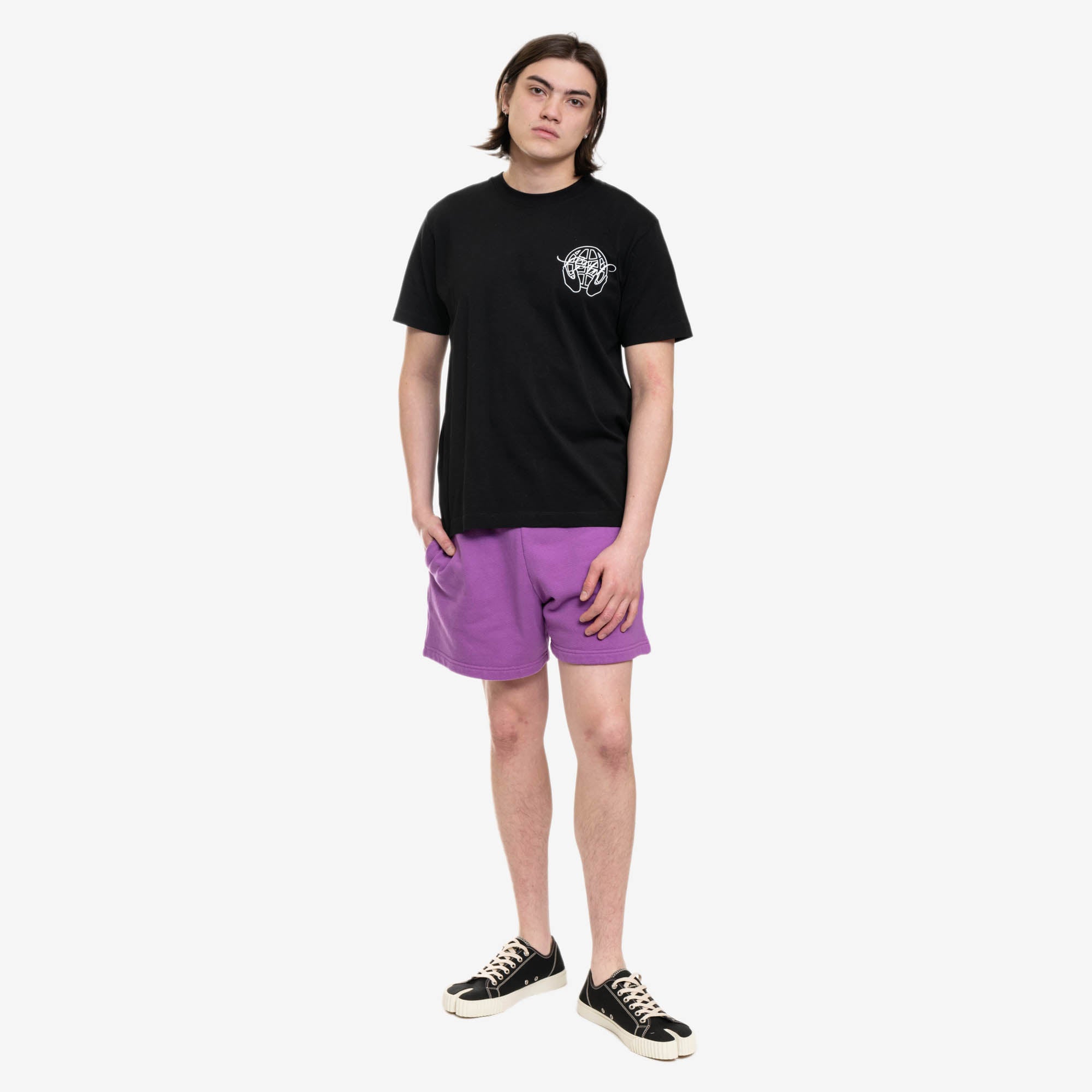 Off - White Chunky Logo Summer Sweatshorts Orchid - 2