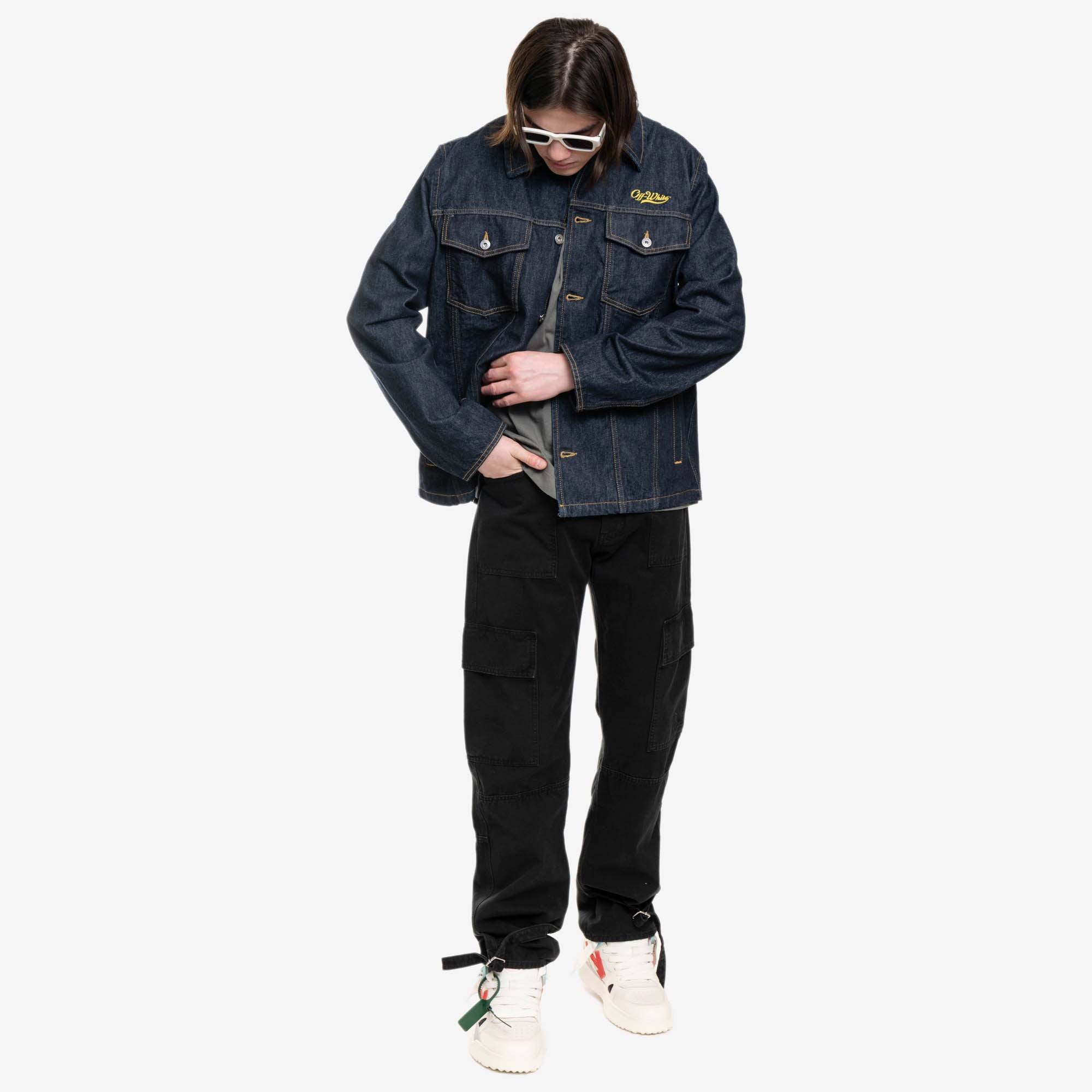 Off - White Wave Off Denim Utility Shirt Raw Indigo - 2