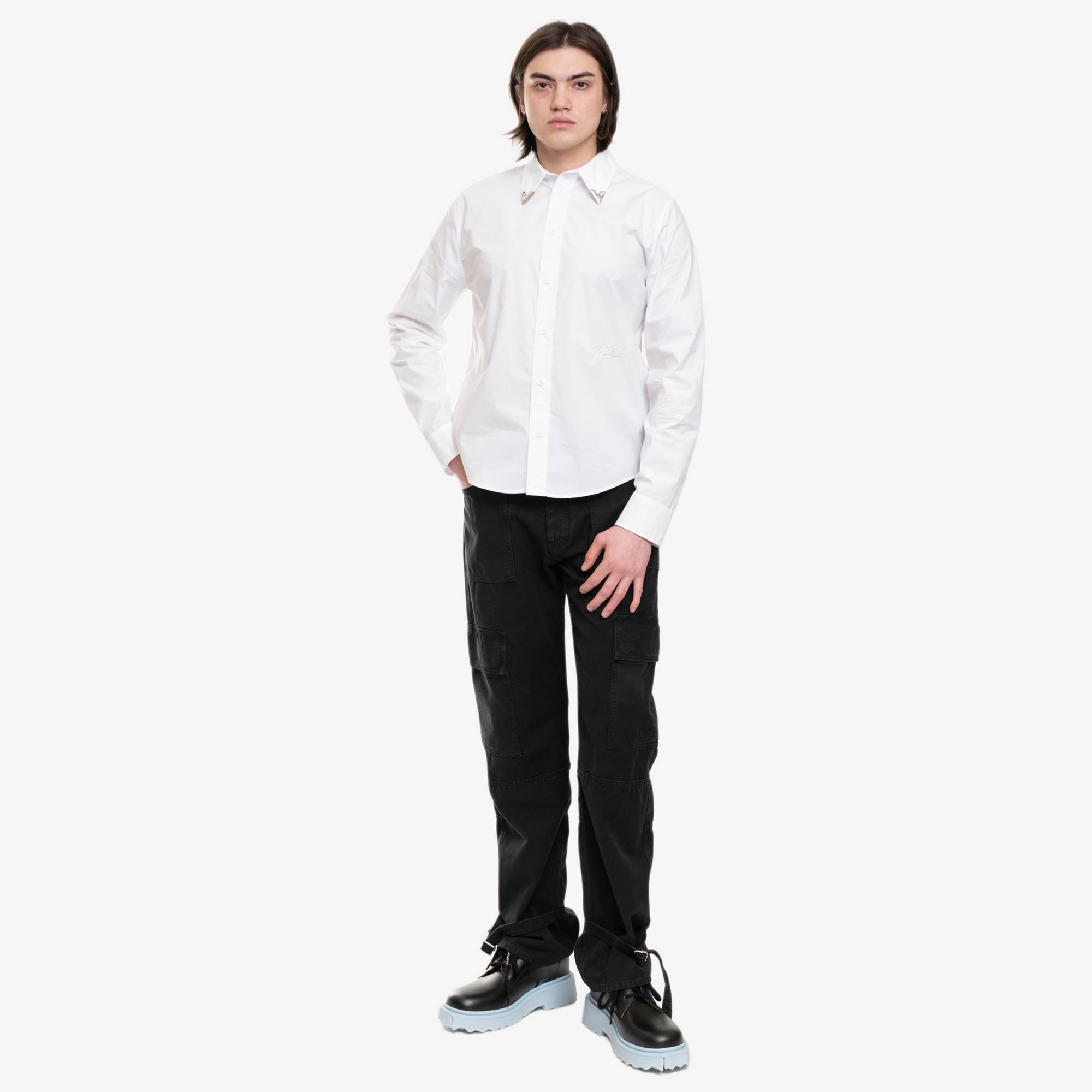 Off - White Wave Off Slim Fit Shirt White - 2