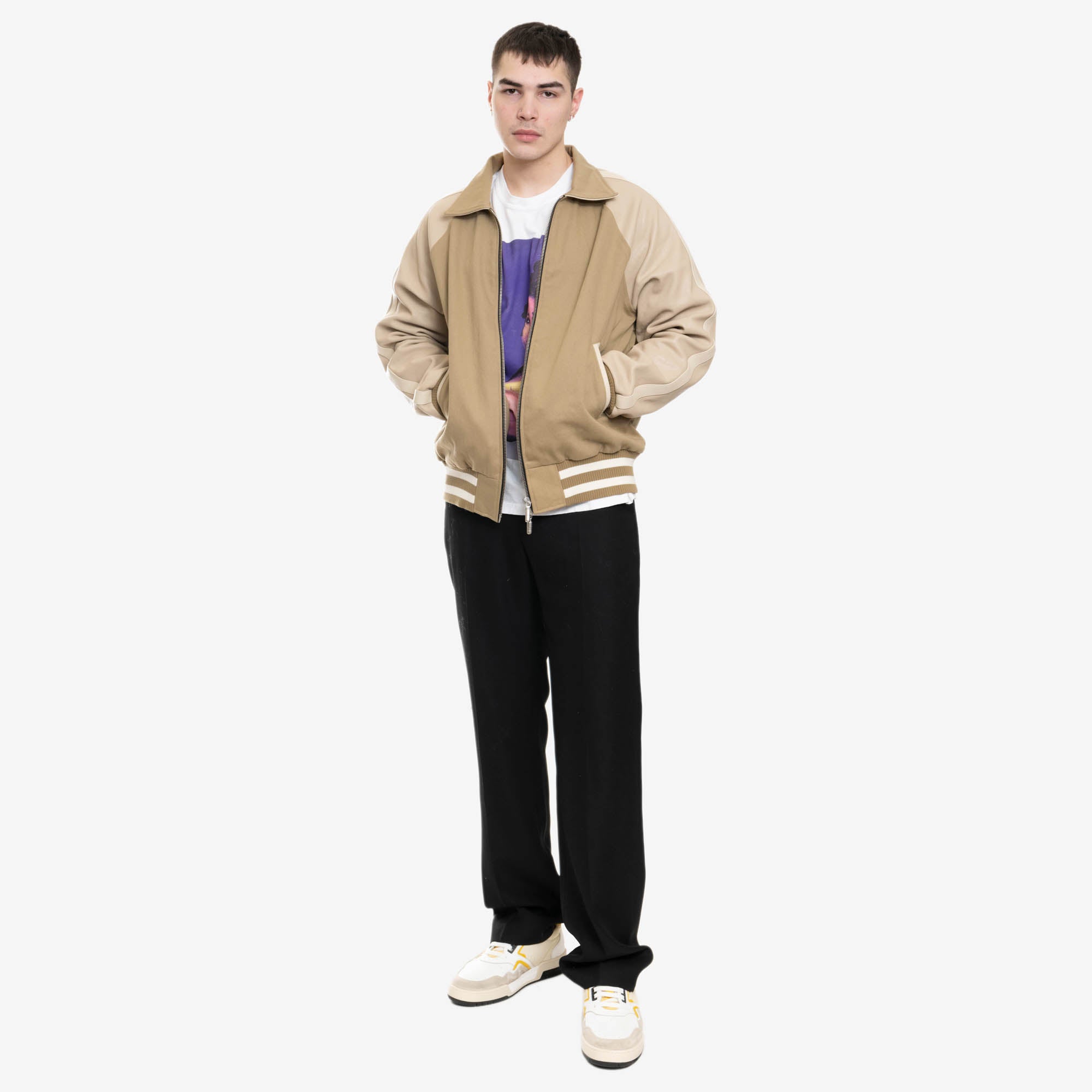 Rhude Twill Rhude Boys Bomber Beige - 2