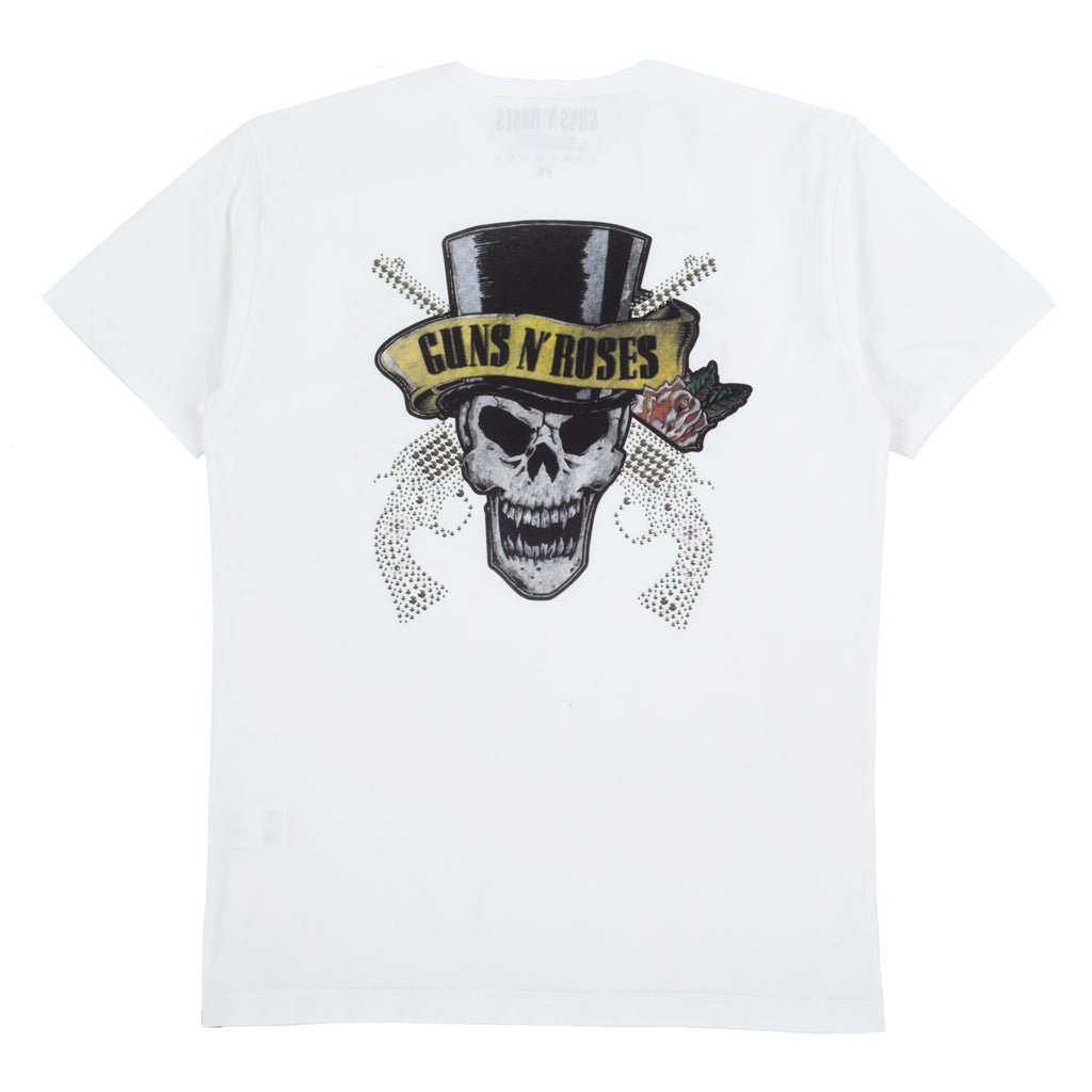 Roar Guns Guns N Roses Skull Stud T-Shirt White - 5