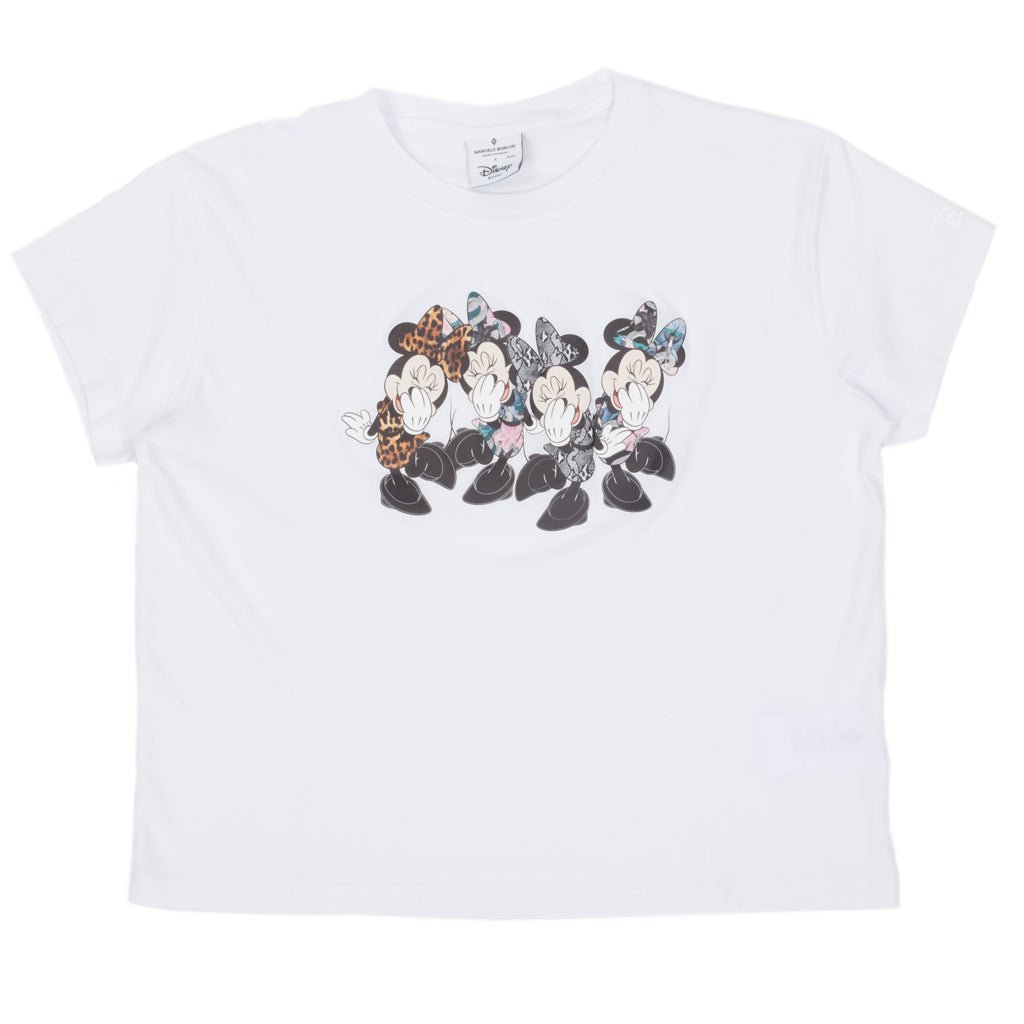 Marcelo Burlon Womens Minnie Mouse Quartet Tee White - 4