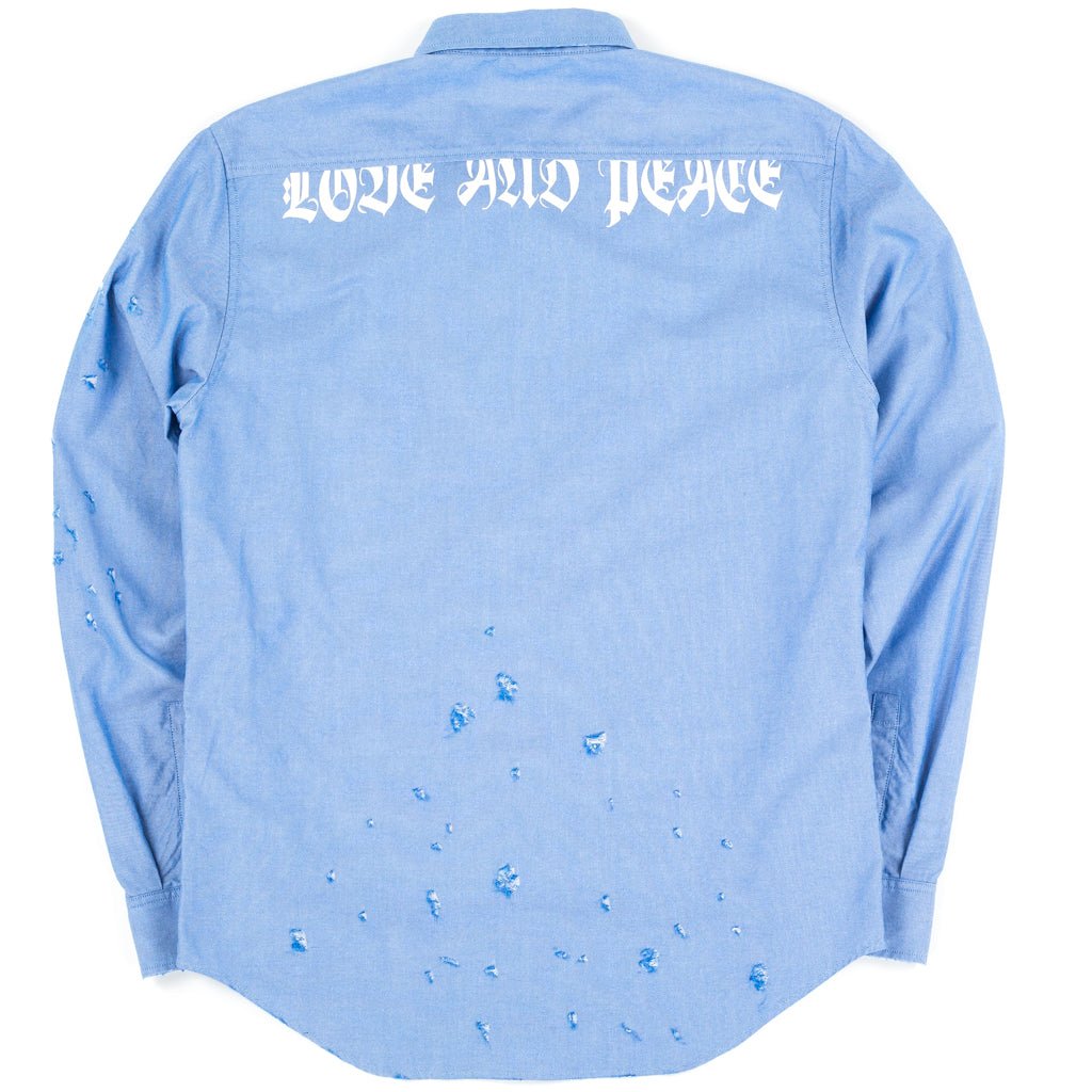 Photo of Roar Guns Love and Peace Distressed Shirt - 5