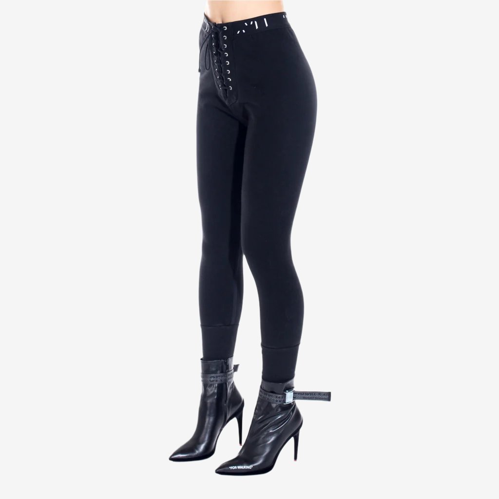 Photo of Unravel Womens Elastic Laceup Sweatpants - 2