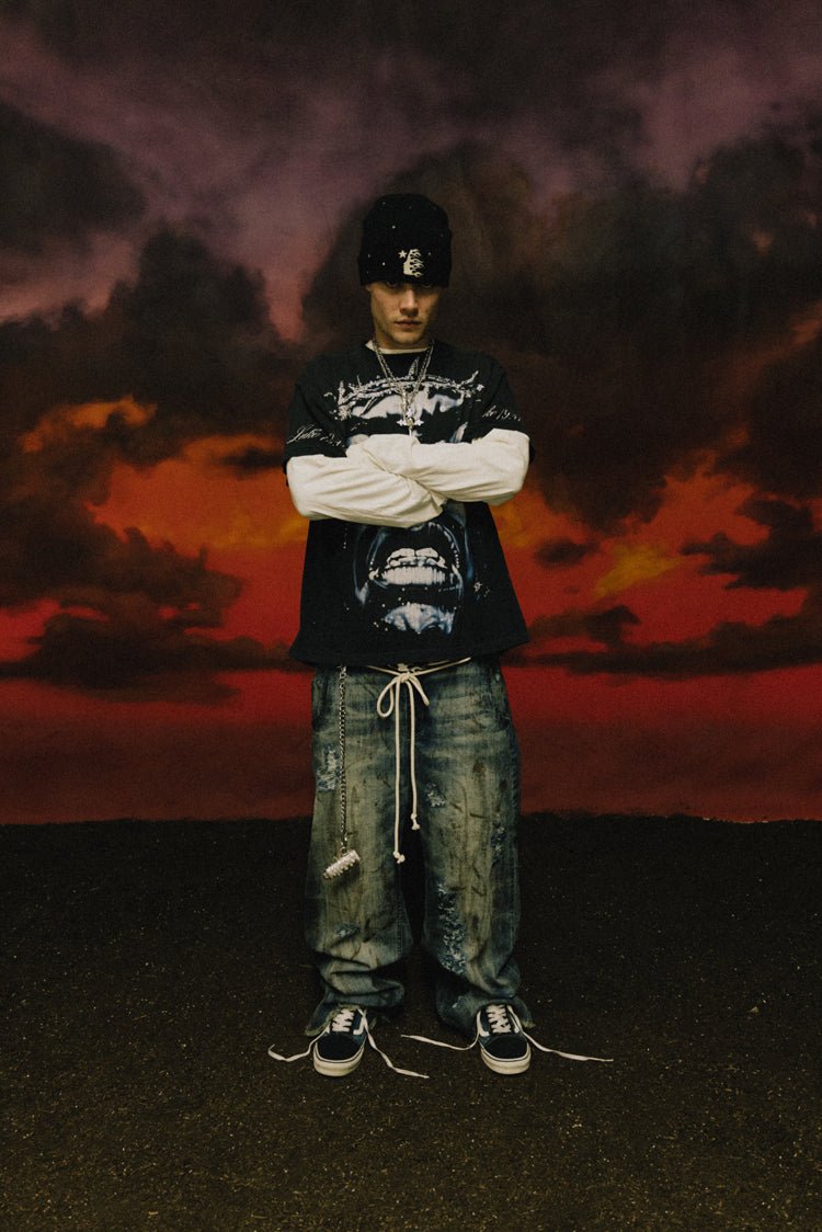 Hellstar Capsule 11 Flare フレアパンツ Hellstar Studios Racer Flare Sweatpants Red | Restock AR