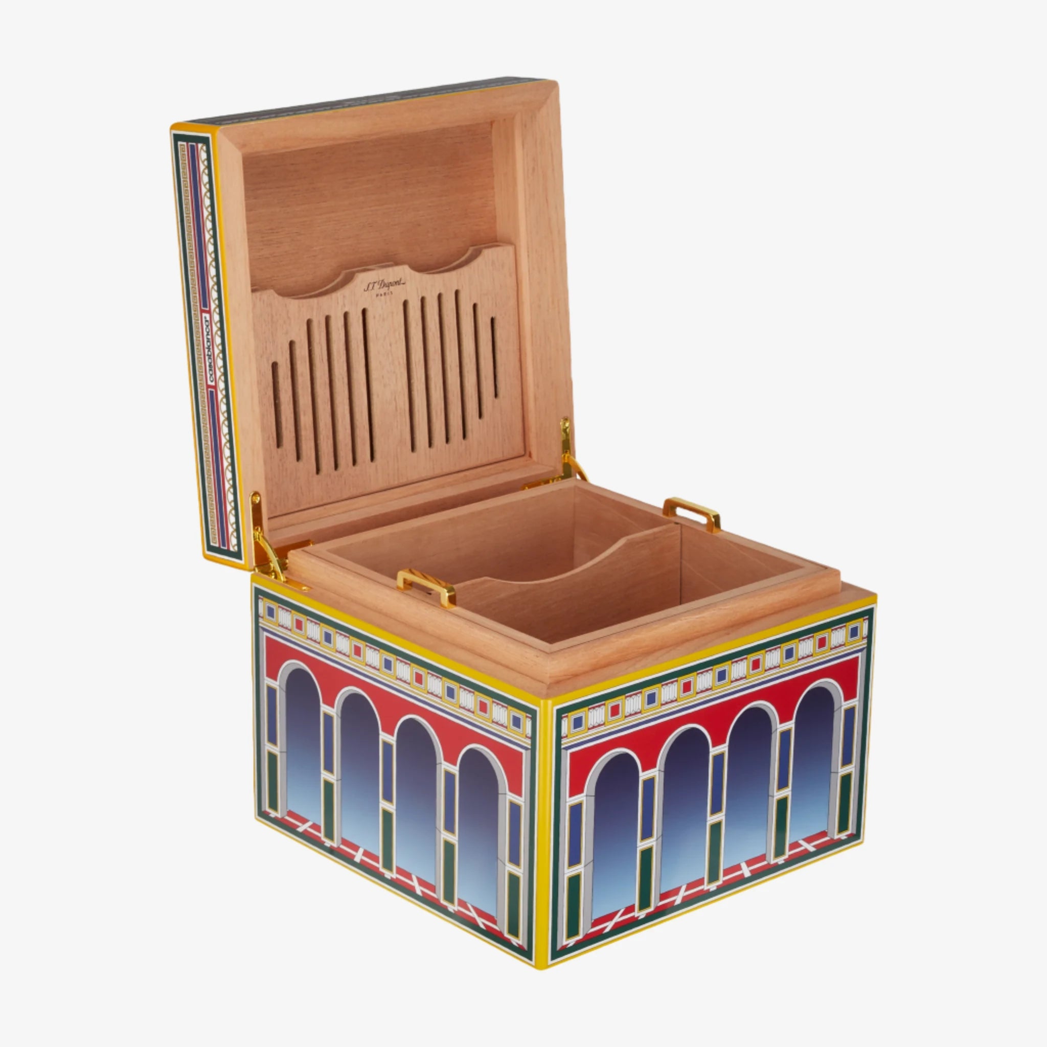 Casablanca DuPont Casablanca Tennis Cube Humidor Multi - 2