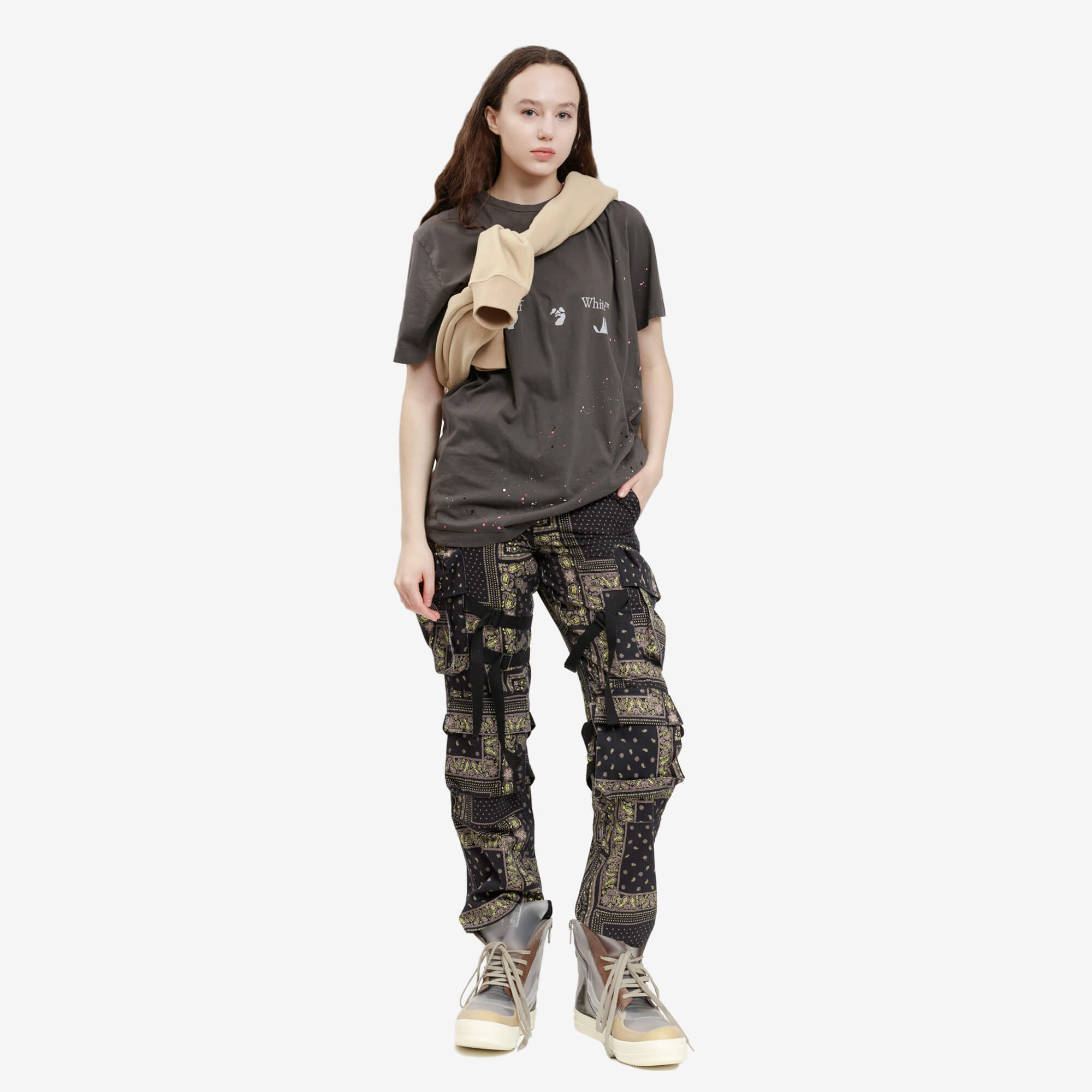 ROGIC Yellow Paisley Bondage Pants Yellow - 5