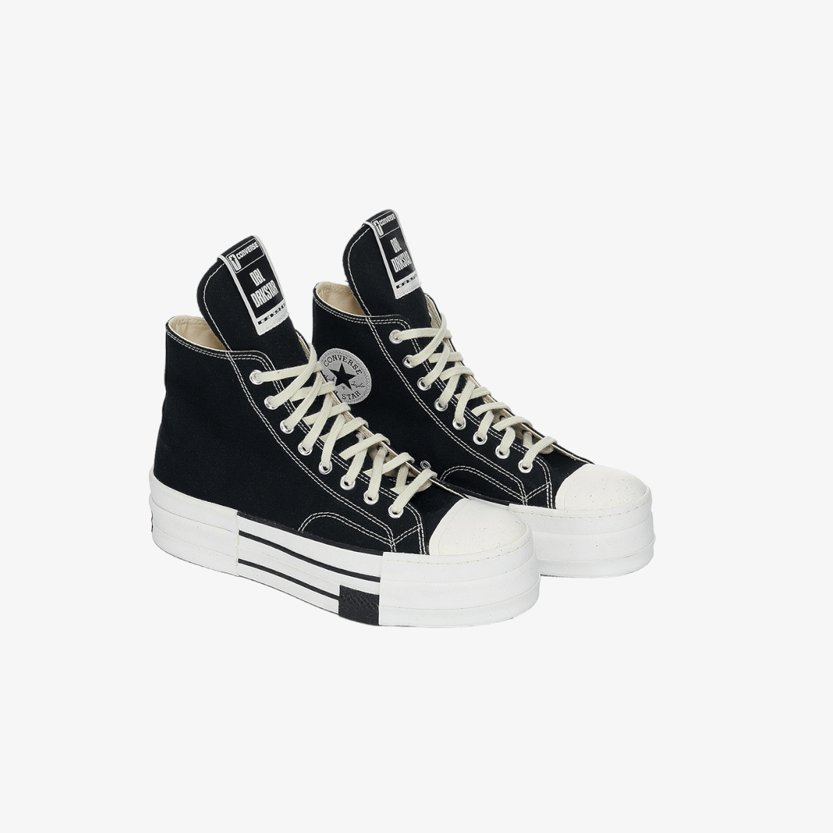 Women and Men Rick Owens DRKSHDW CONVERSE DBL DRKSTAR HI Sneakers