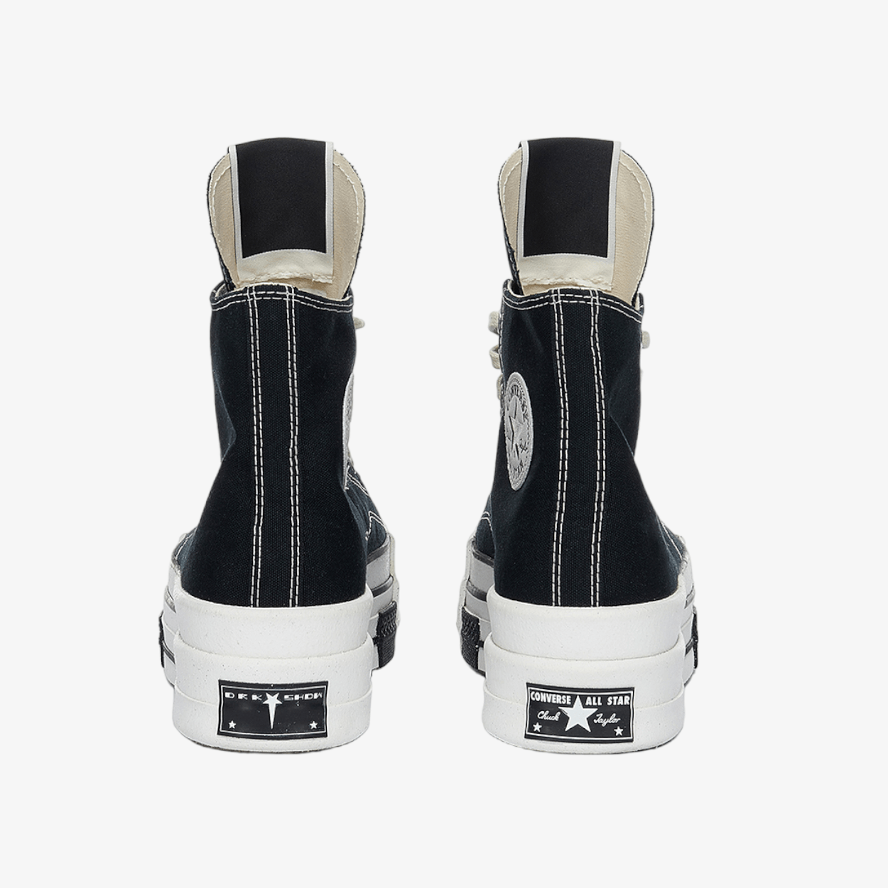 Rick Owens DRKSHDW Converse Dbl Drkstar Hi Sneakers Black - 4