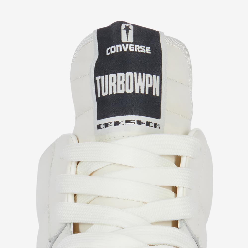 Rick Owens DRKSHDW Converse Turbowpn White Sneakers White/White - 4
