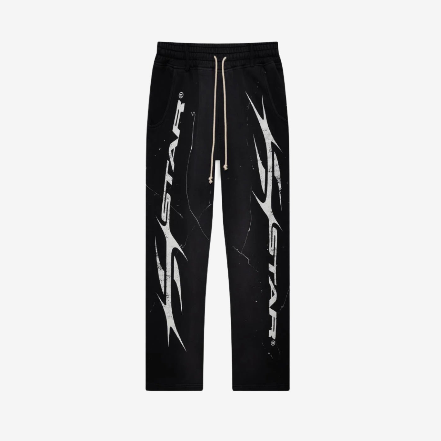 HELLSTAR Flame Sweatpants Black - 1