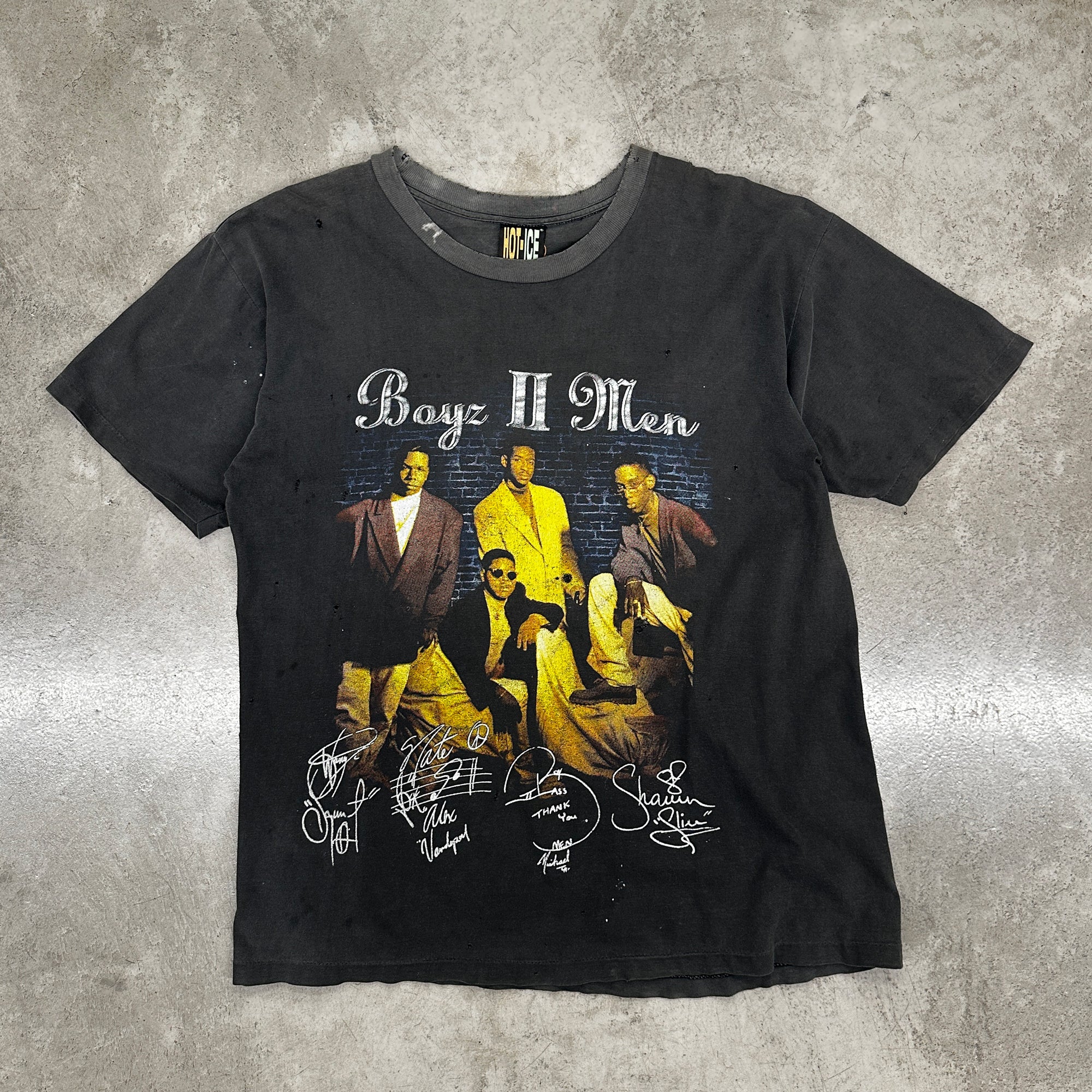 ☆Boyz II Men ヴィンテージTシャツ 　R＆B Earthling VIP Vintage Bootleg Boys II Men Vintage T-Shirt - R&B Tee