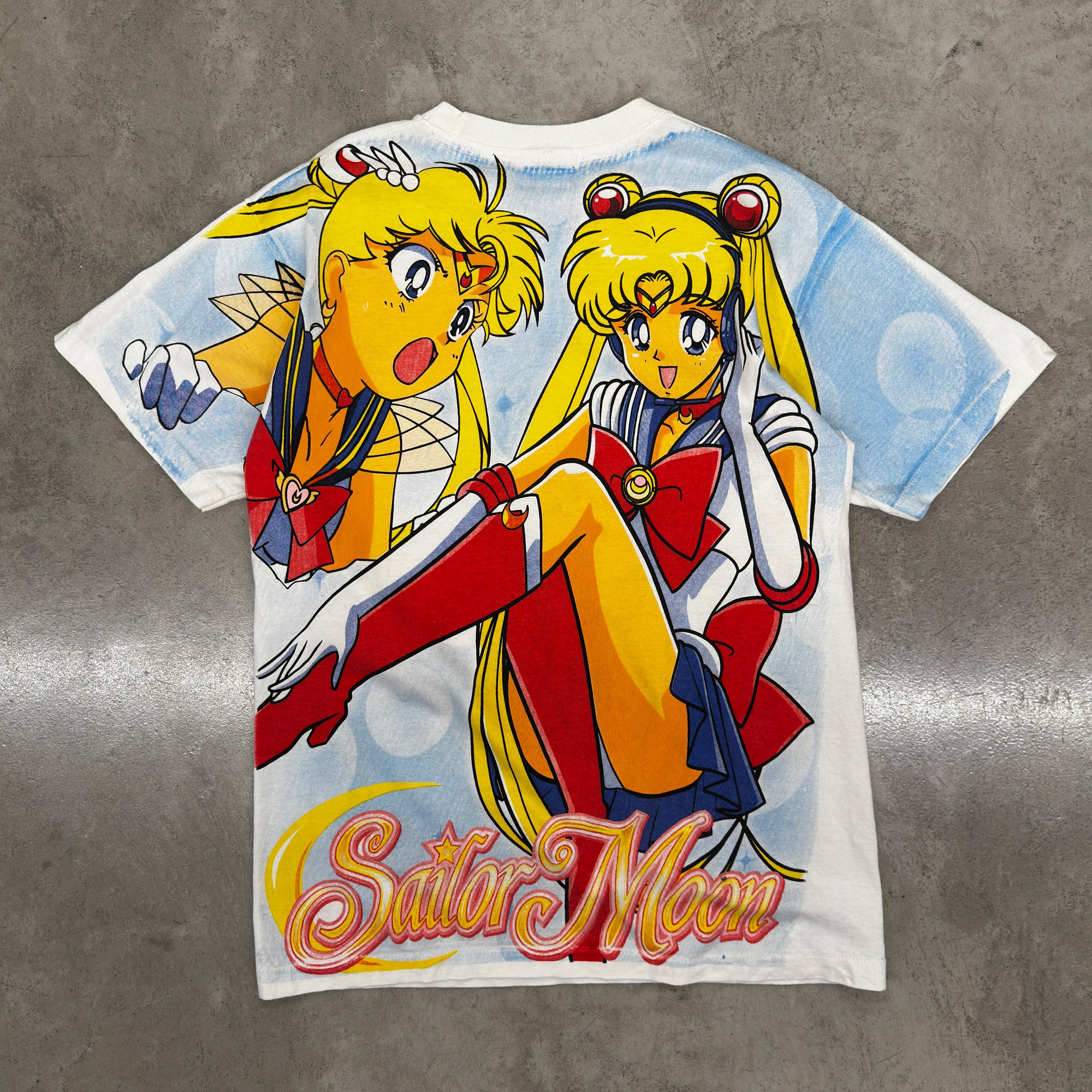 Earthling VIP セーラームーン ヴィンテージ プリントTシャツ ホワイト