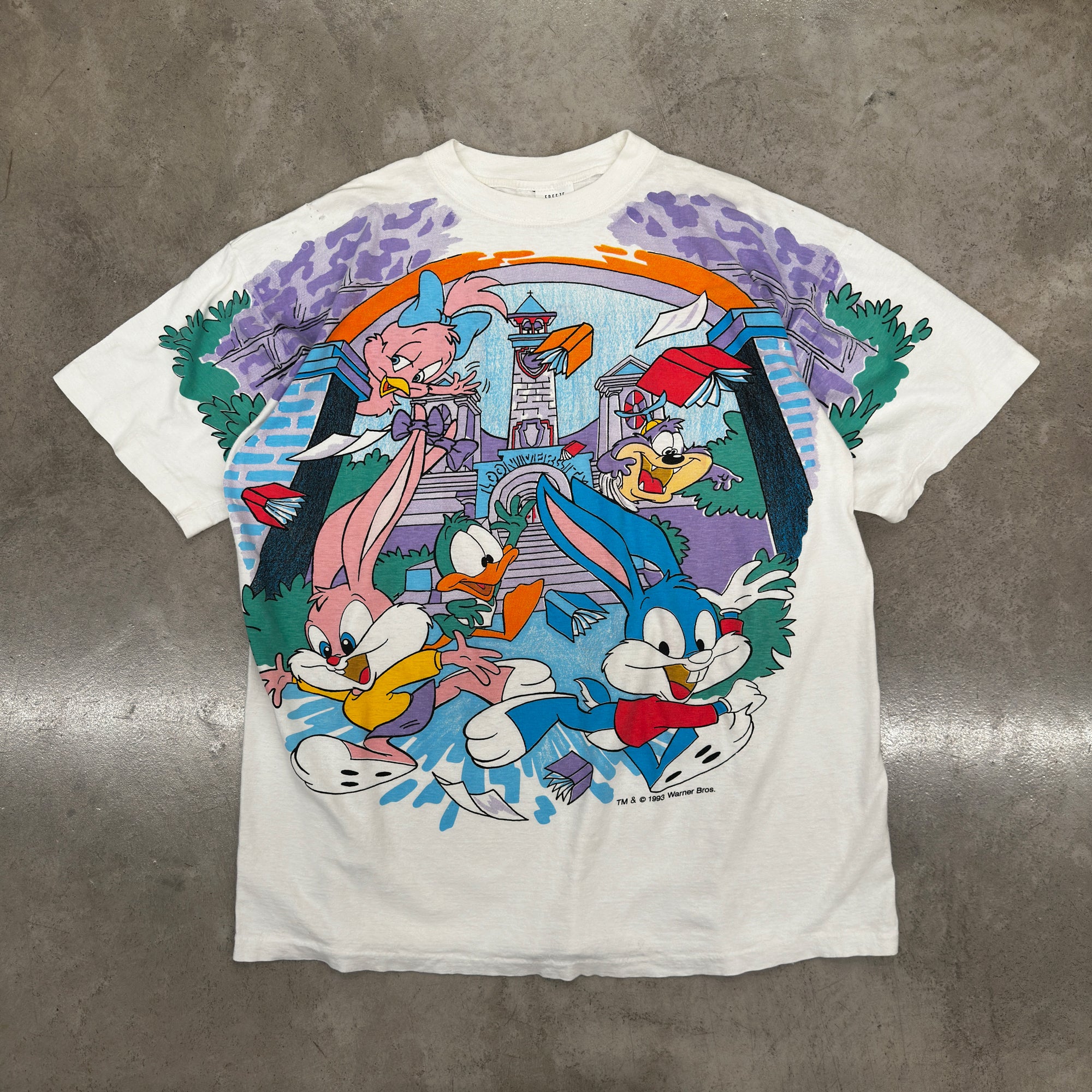 Earthling VIP Tiny Toons Vintage T-Shirt White - 1