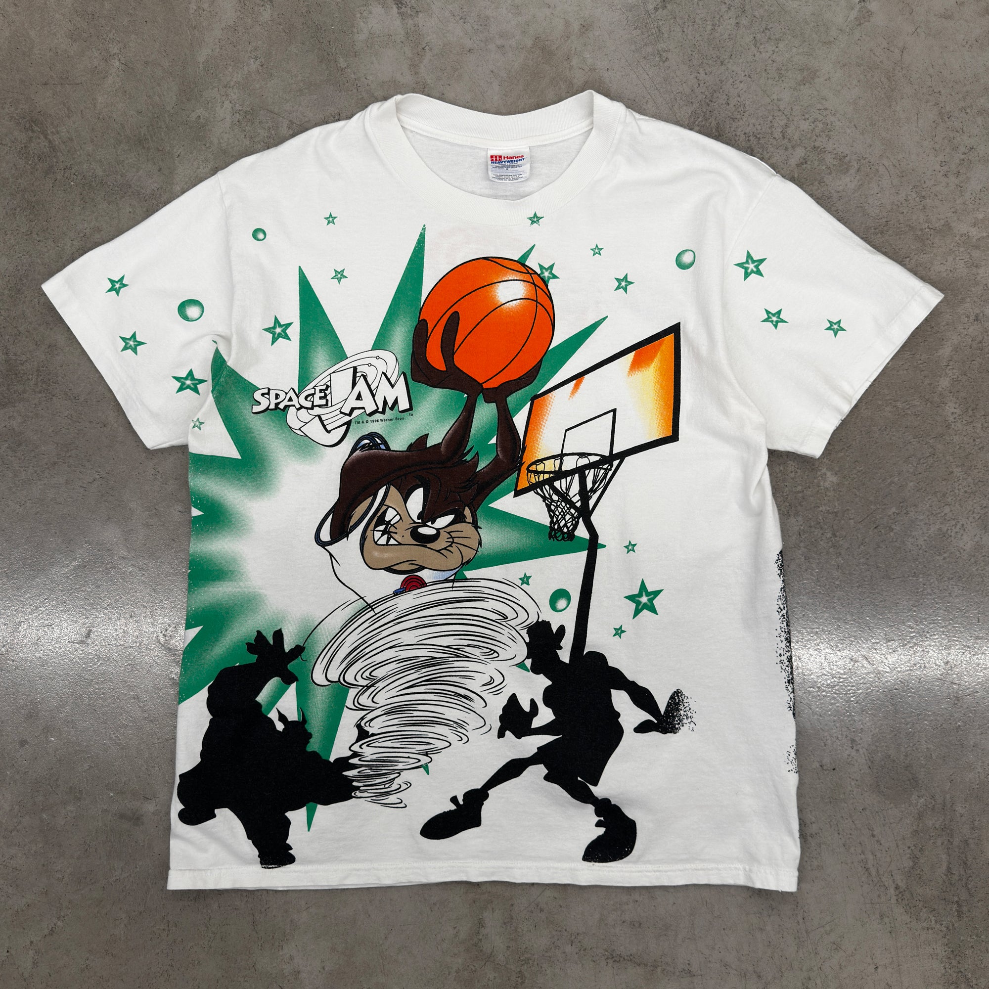 Earthling VIP Mens Space Jam Vintage T-Shirt in White