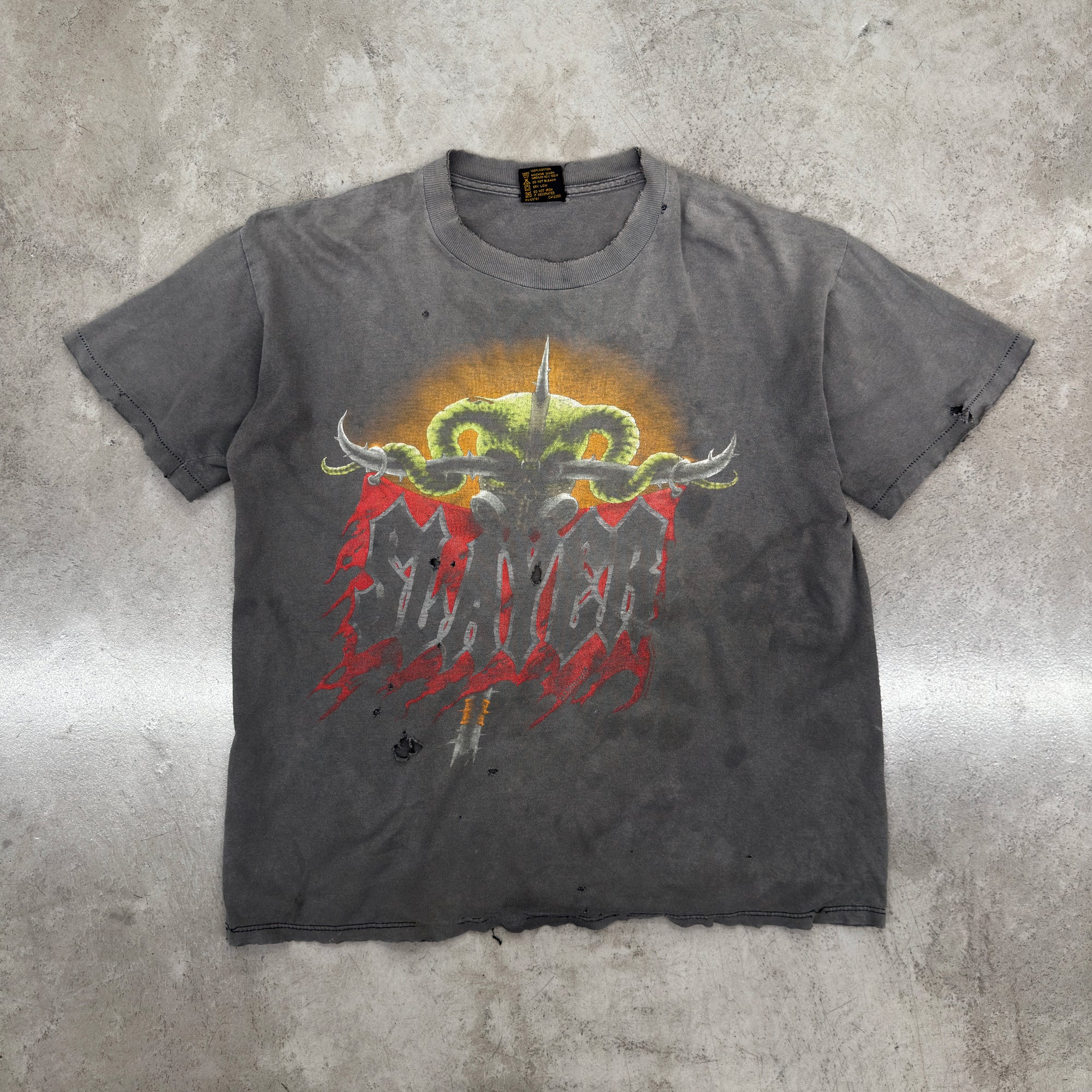 当時物 SLAYER スレイヤー 1994 BROCKUM アメリカ製 SLAYER スレイヤー 