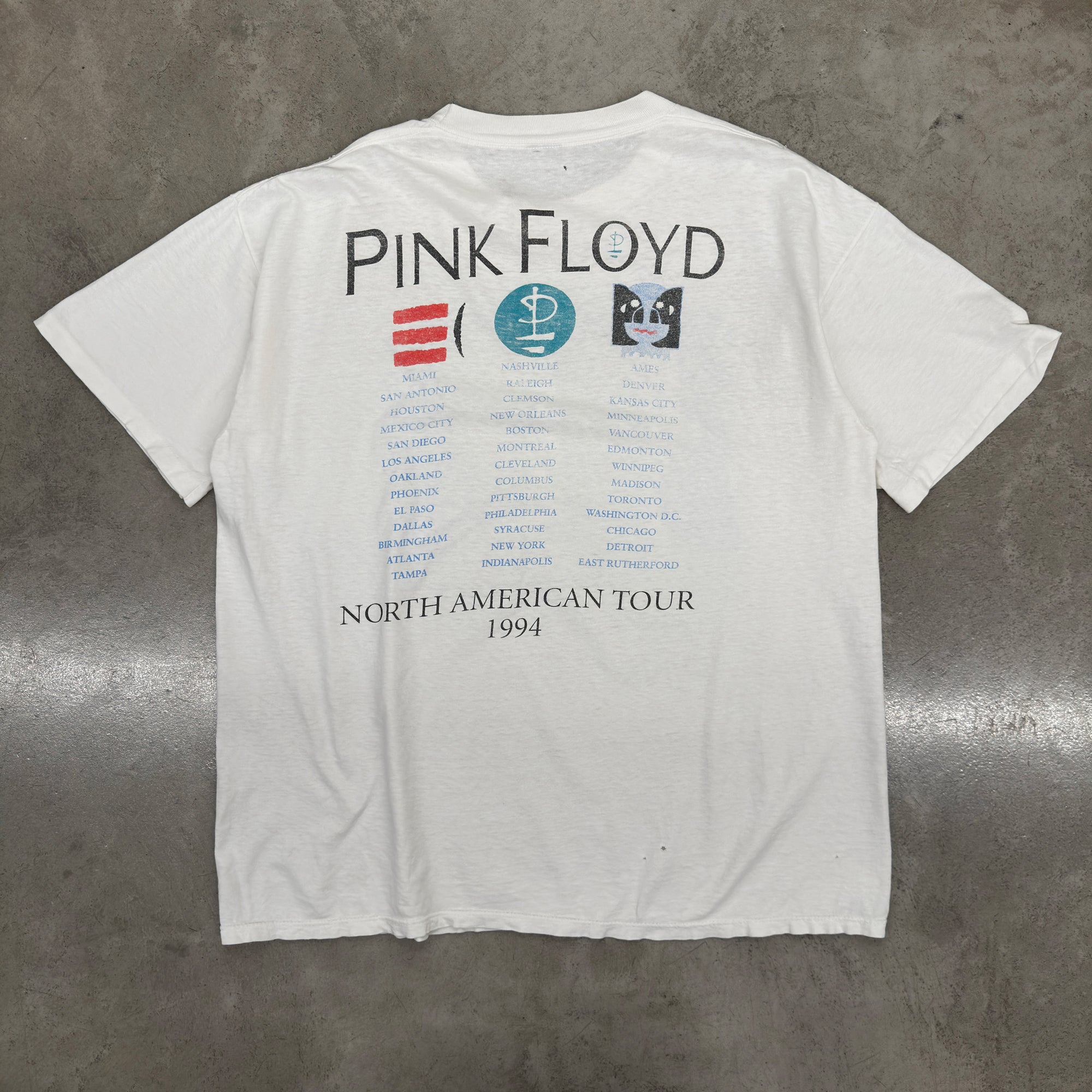 アースリング VIP メンズ ピンク・フロイド 2 ヴィンテージ Tシャツ