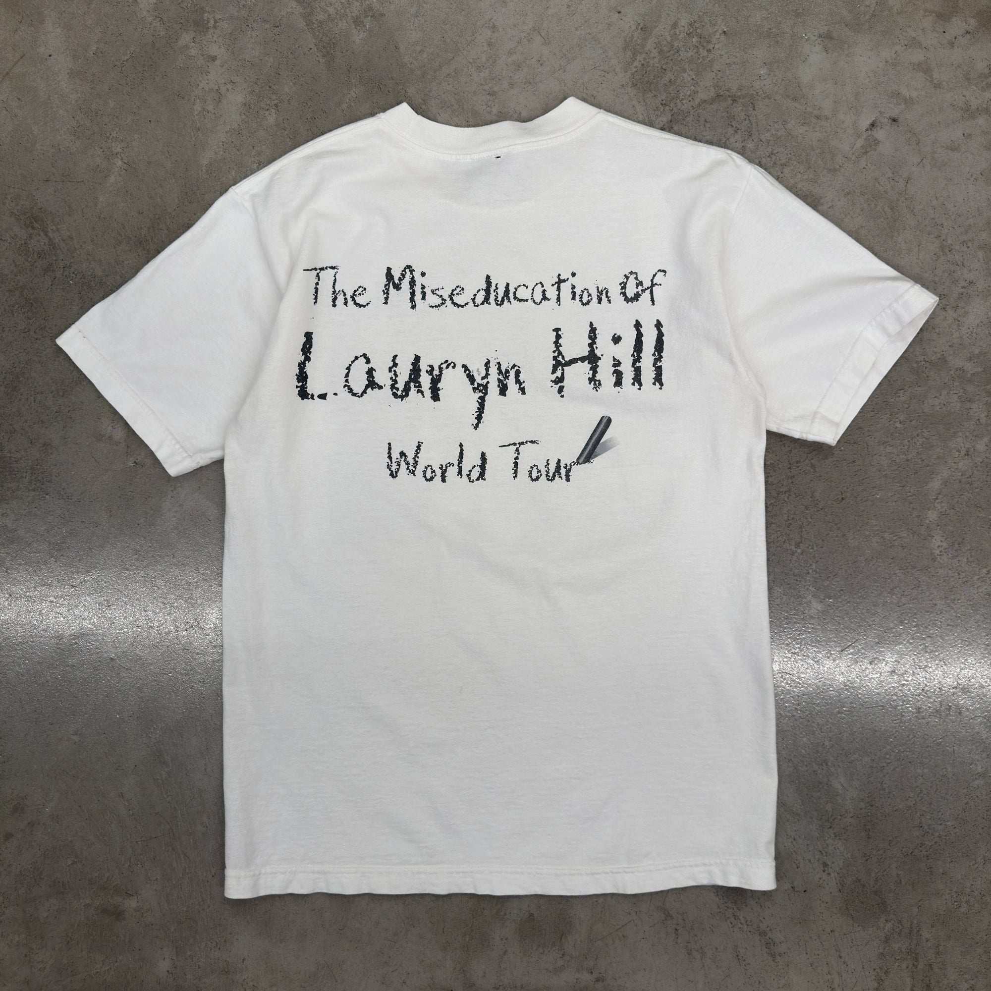Earthling VIP Mens Lauryn Hill Vintage T-Shirt in White