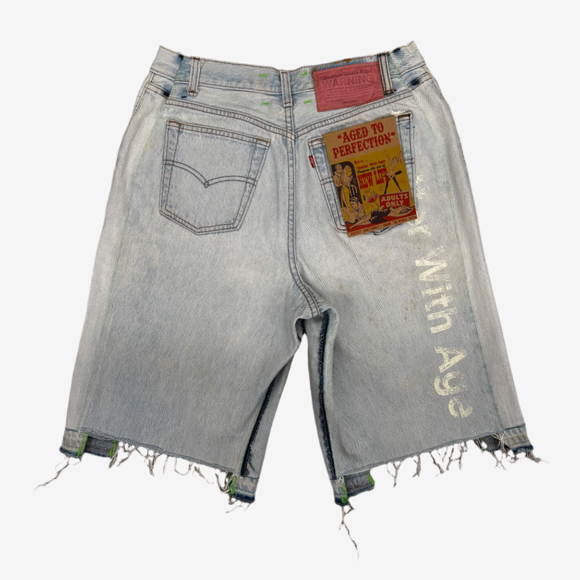 Better With Age Monroe Triple Wide Denim Shorts Indigo - 11